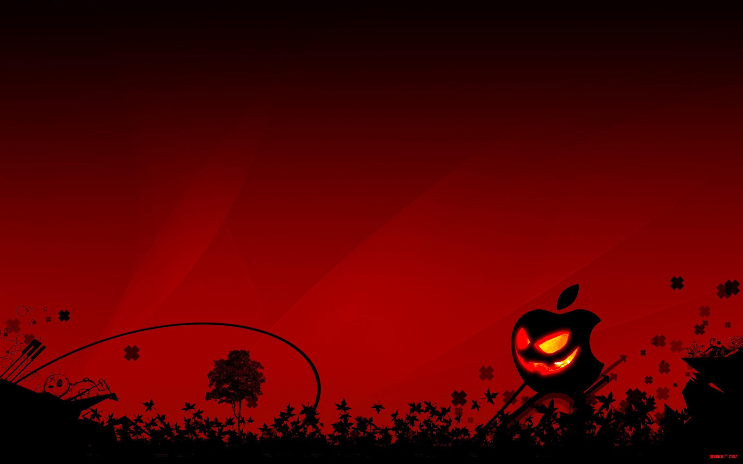 2560x1600 Best Apple Halloween Background #Wallpaper