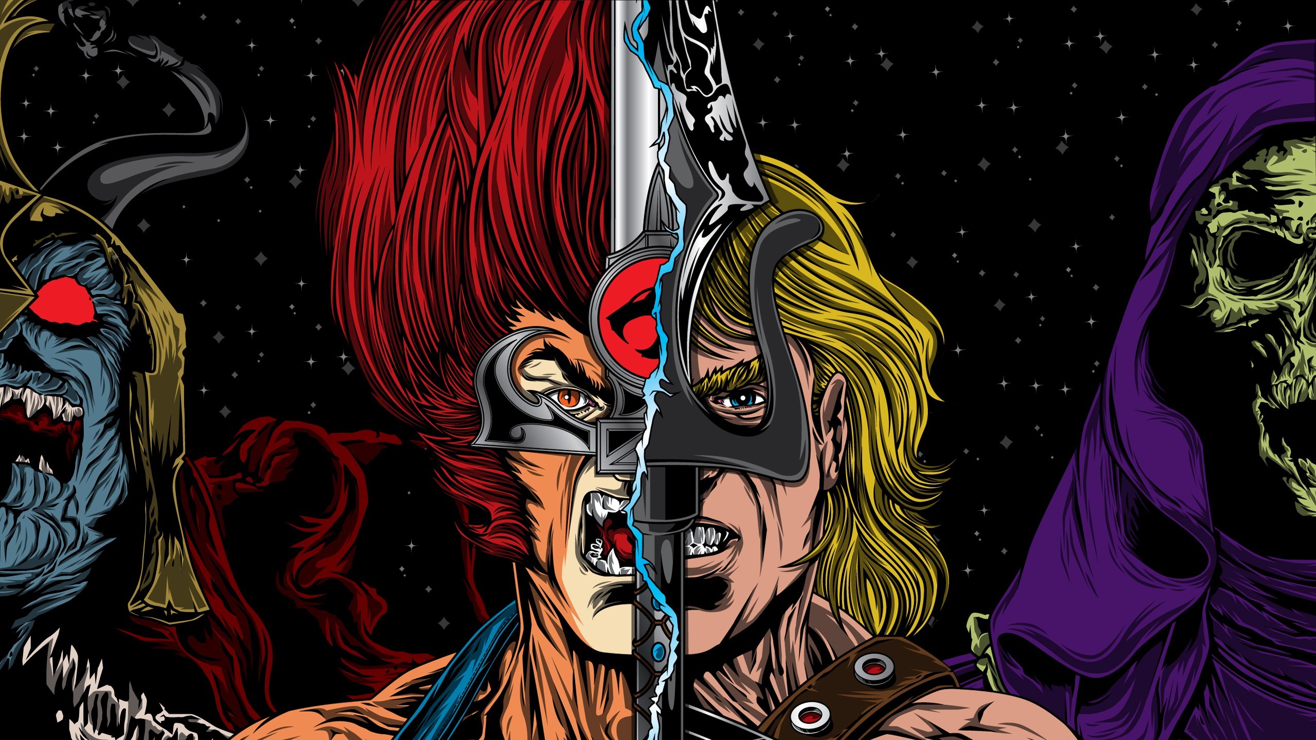 2560x1440 Comics - Collage He-Man Thundercats Wallpaper