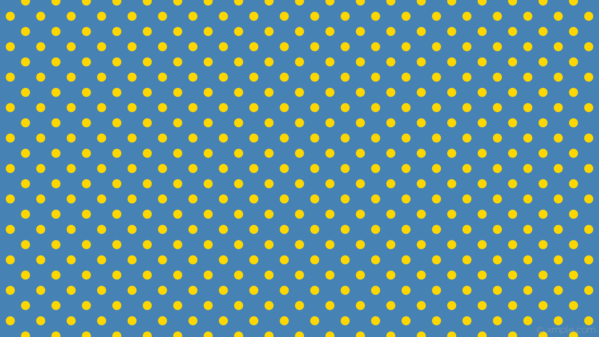 1920x1080 wallpaper dots spots blue polka yellow steel blue gold #4682b4 #ffd700 315Â°  29px
