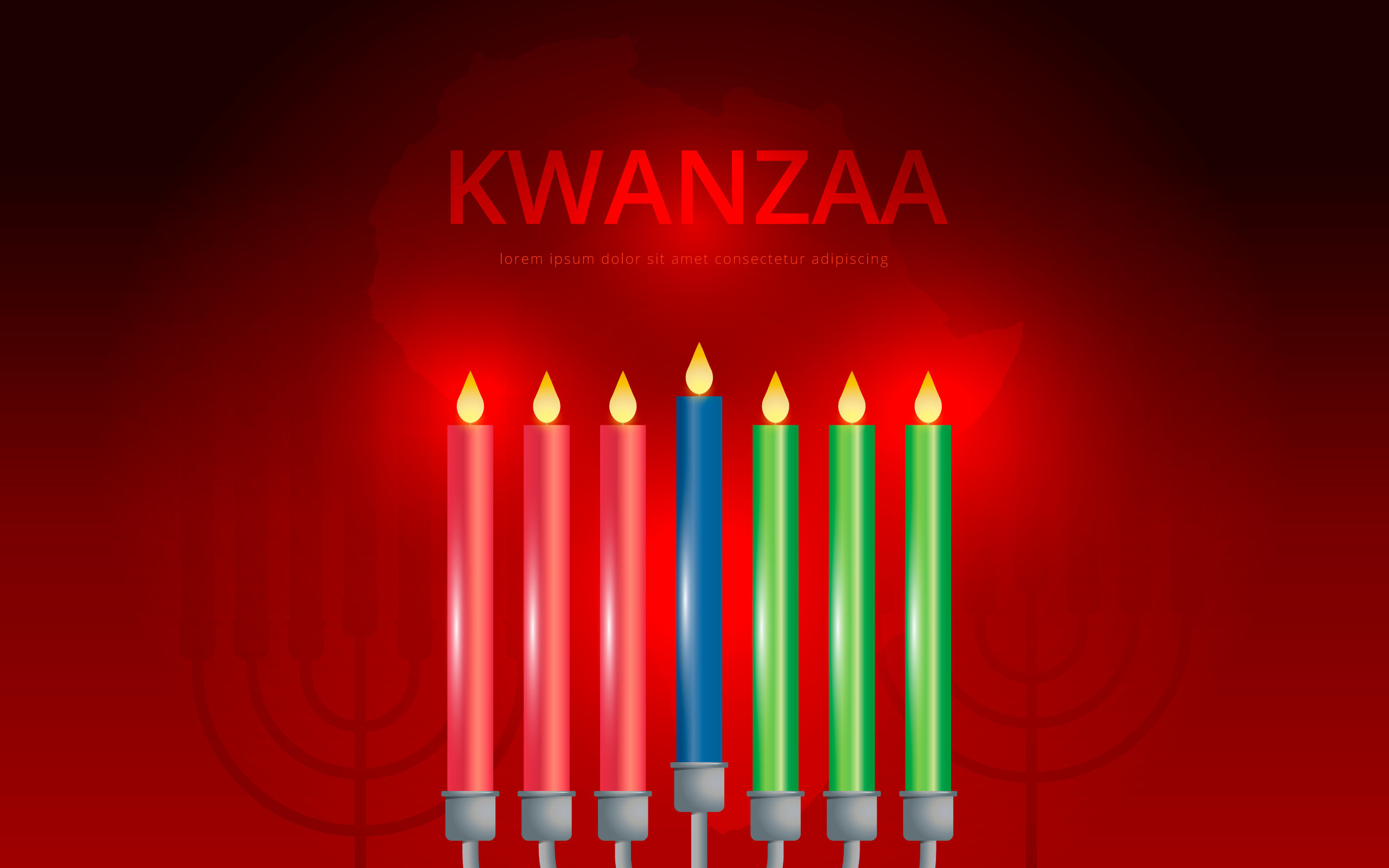 2560x1600 Kwanzaa Illustration Greetings. African American holiday festival of  harvest.