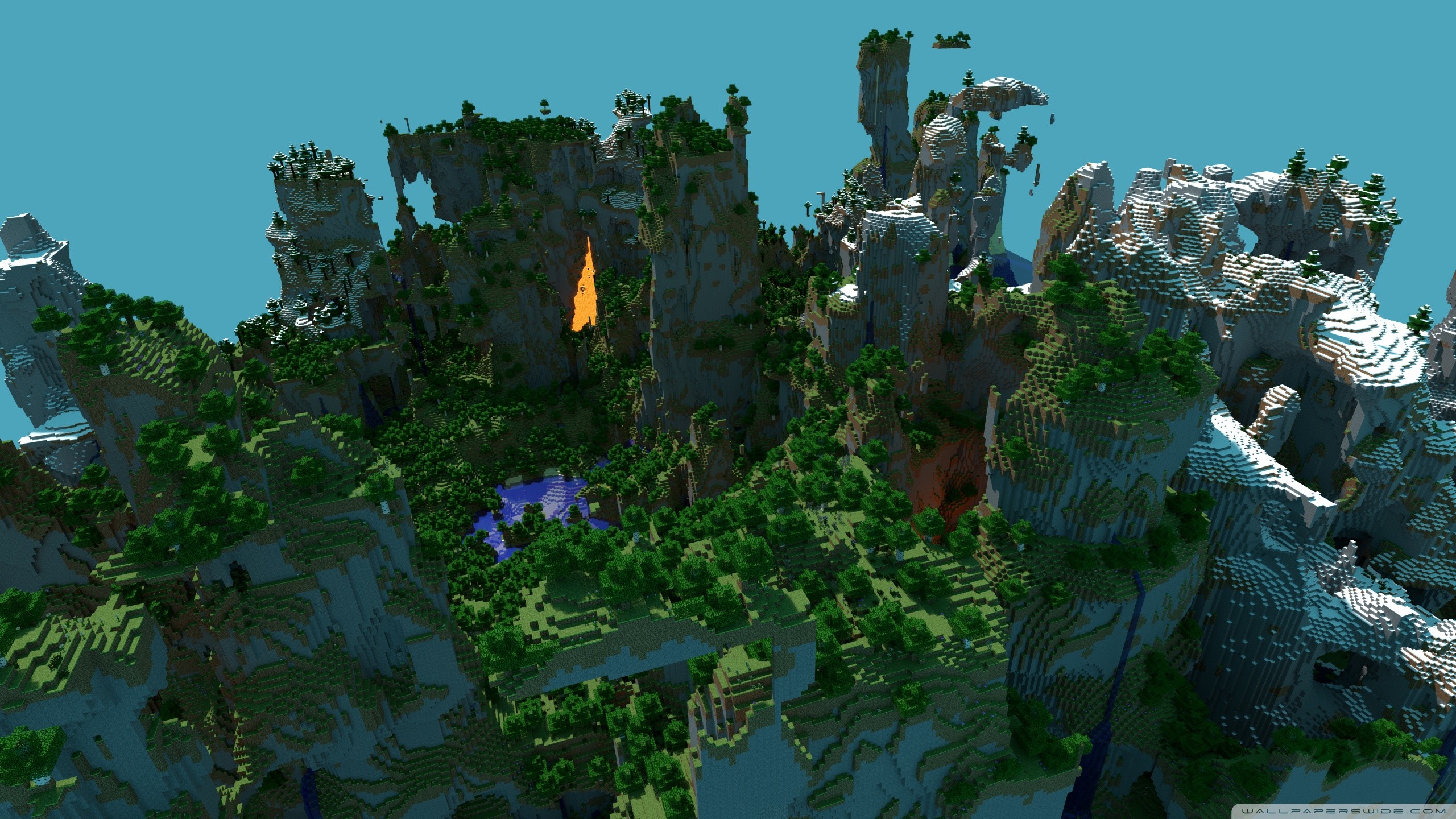 2560x1440 ... Minecraft Landscape Wallpaper | 1680x1050 | ID:41520 .