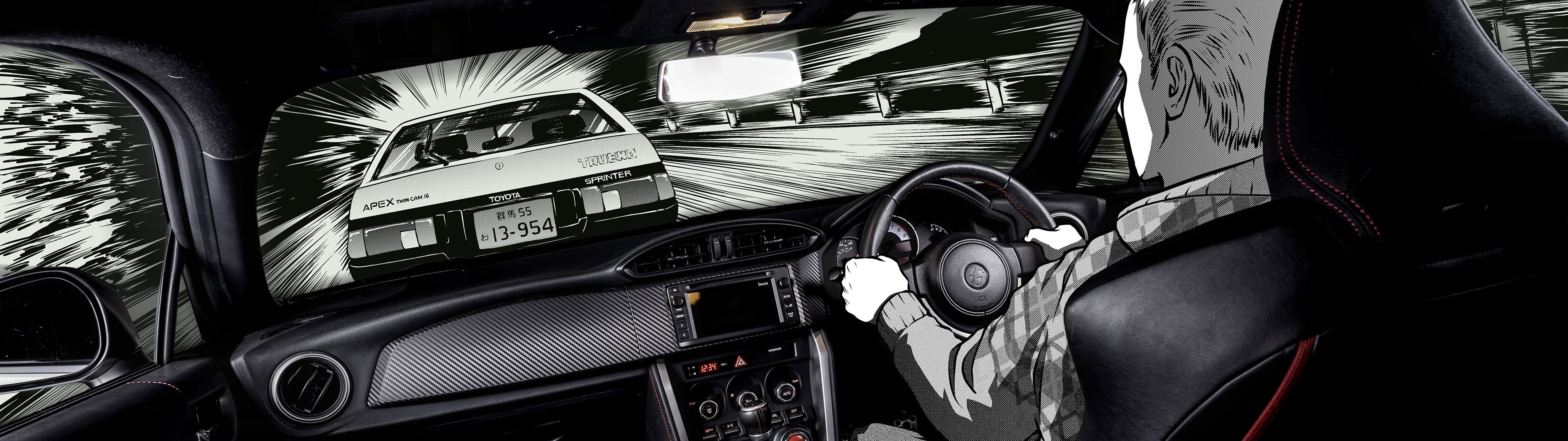 3840x1080 Is this Initial D? ...