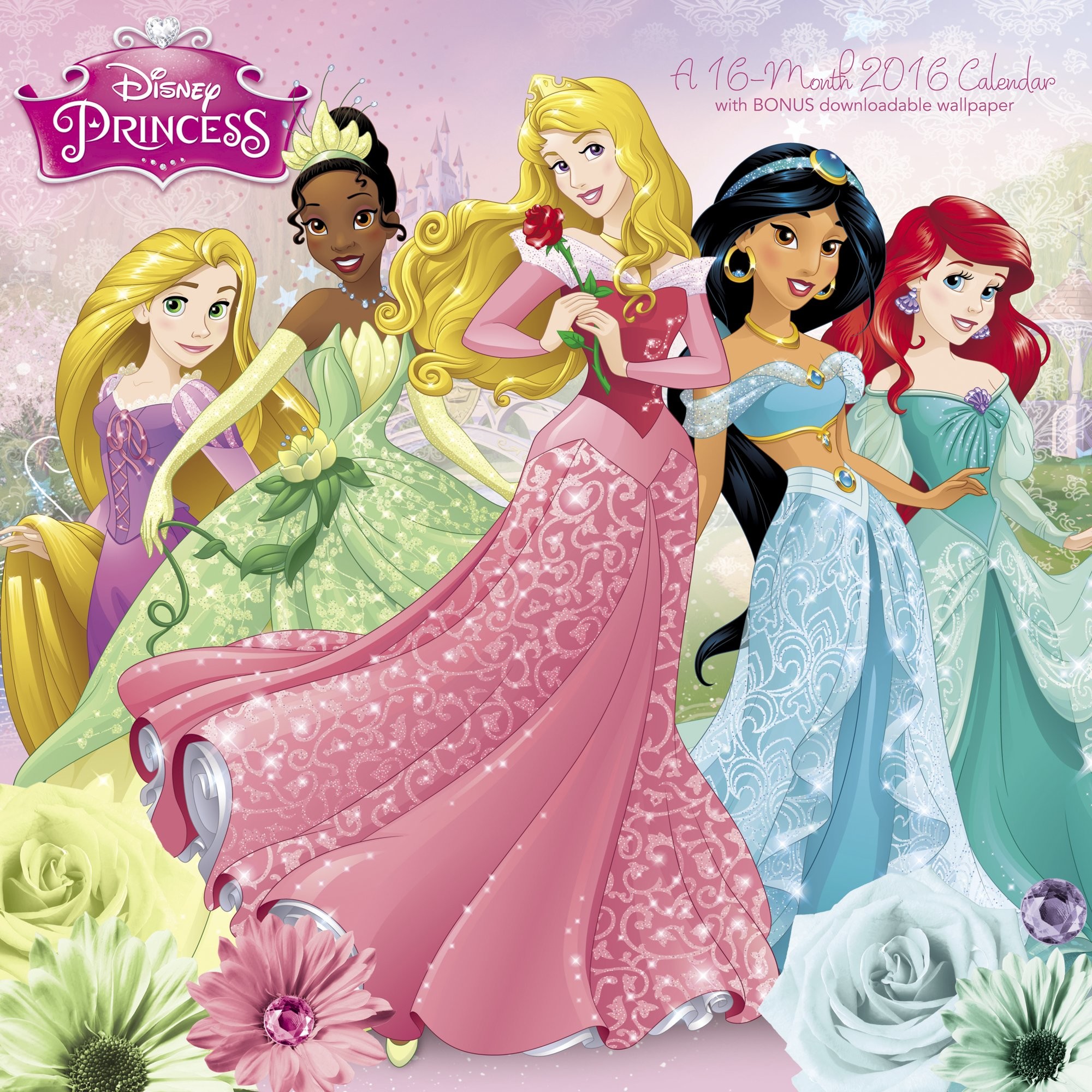 2000x2000 Disney Princess Wall Calendar (2016): Day Dream: 9781629051796: Amazon.com:  Books