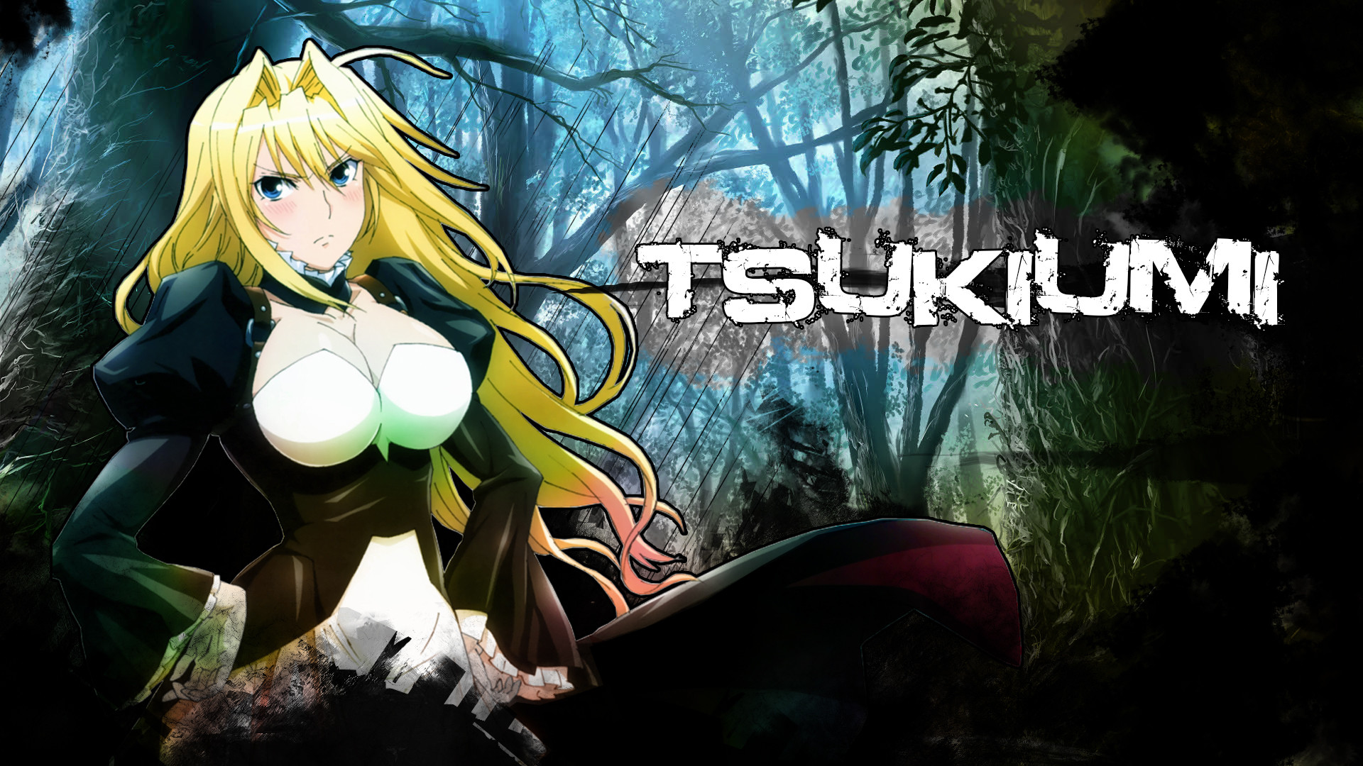 1920x1080 Anime - Sekirei Tsukiumi (Sekirei) Anime Girl Tree Forest Manga Samurai  Ninja Beautiful Abstract