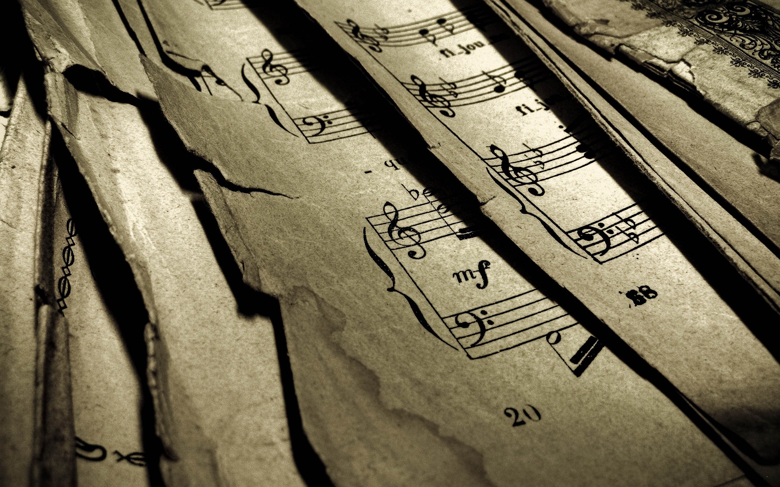 2560x1600 ... HDWP-40: Music Note Wallpaper, Music Note Collection of Widescreen .