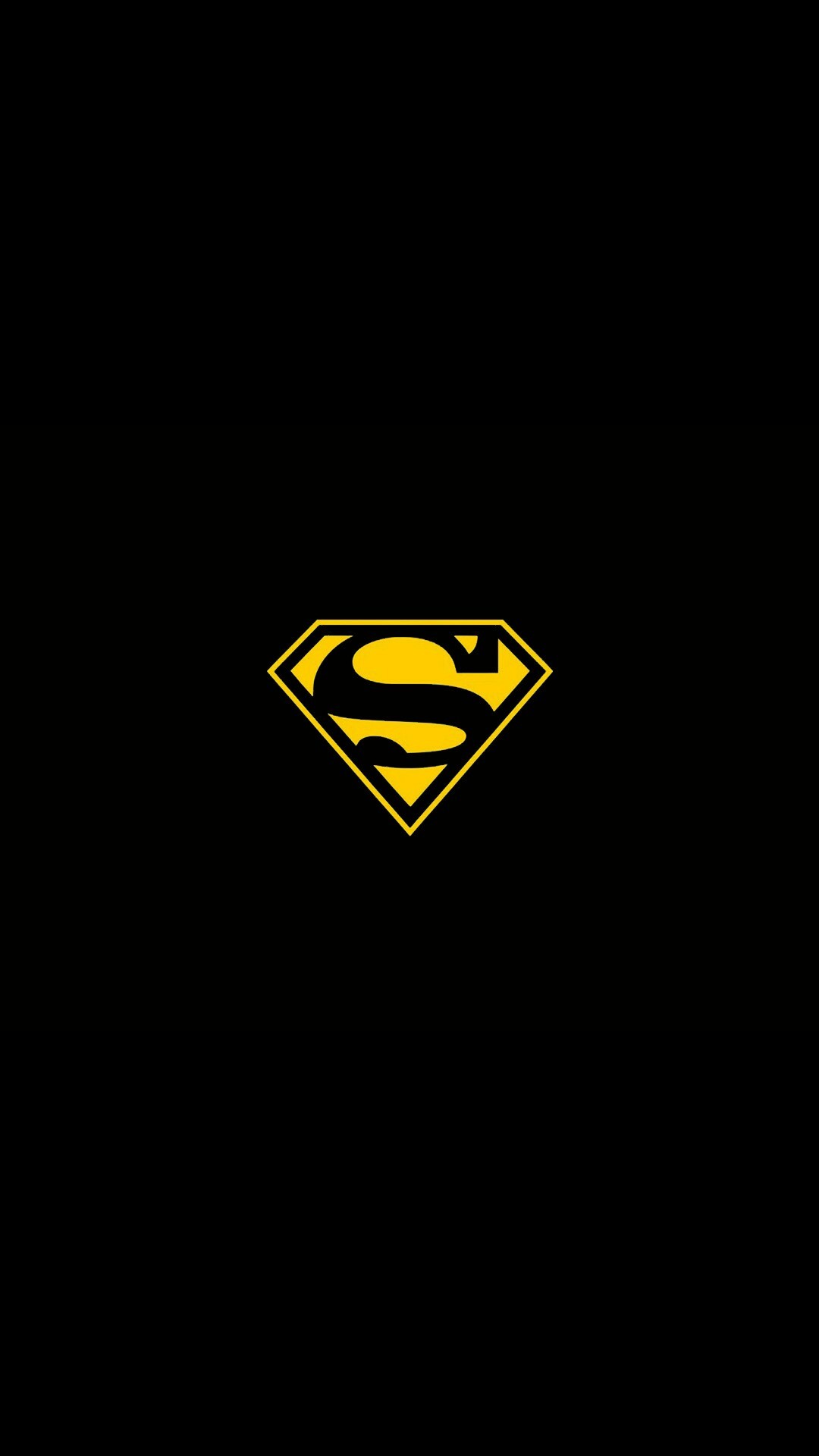 1080x1920 Superman Yellow T-Shirt Logo iPhone 6 Plus HD Wallpaper