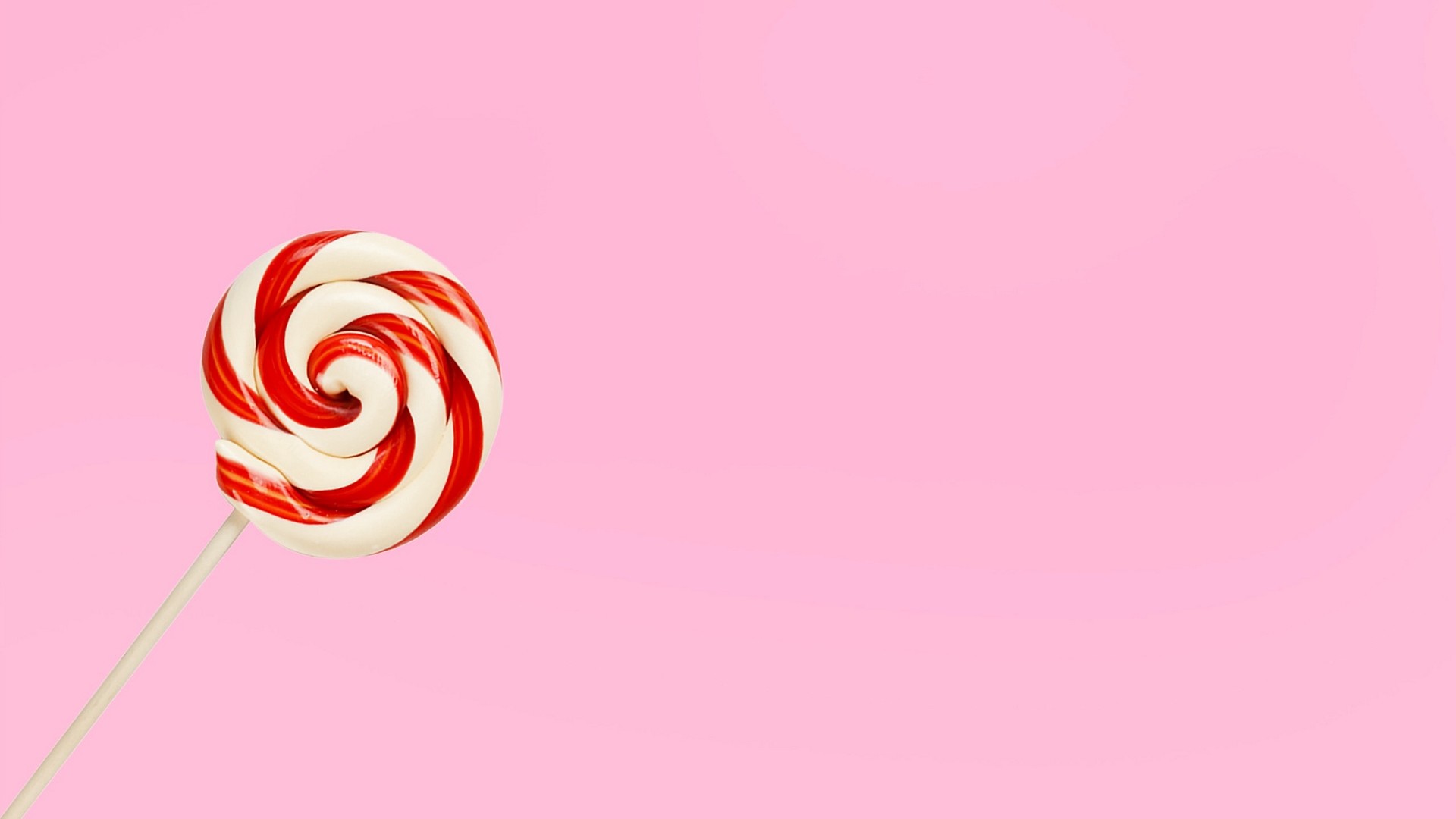 1920x1080 Lollipop and Light Pink Minimal HD Wallpaper
