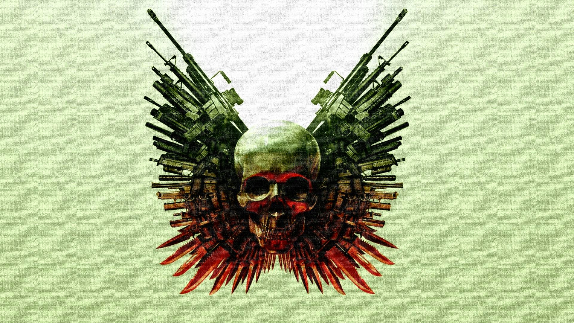 1920x1080 Cool-Skull-and-Guns-Wallpapers .