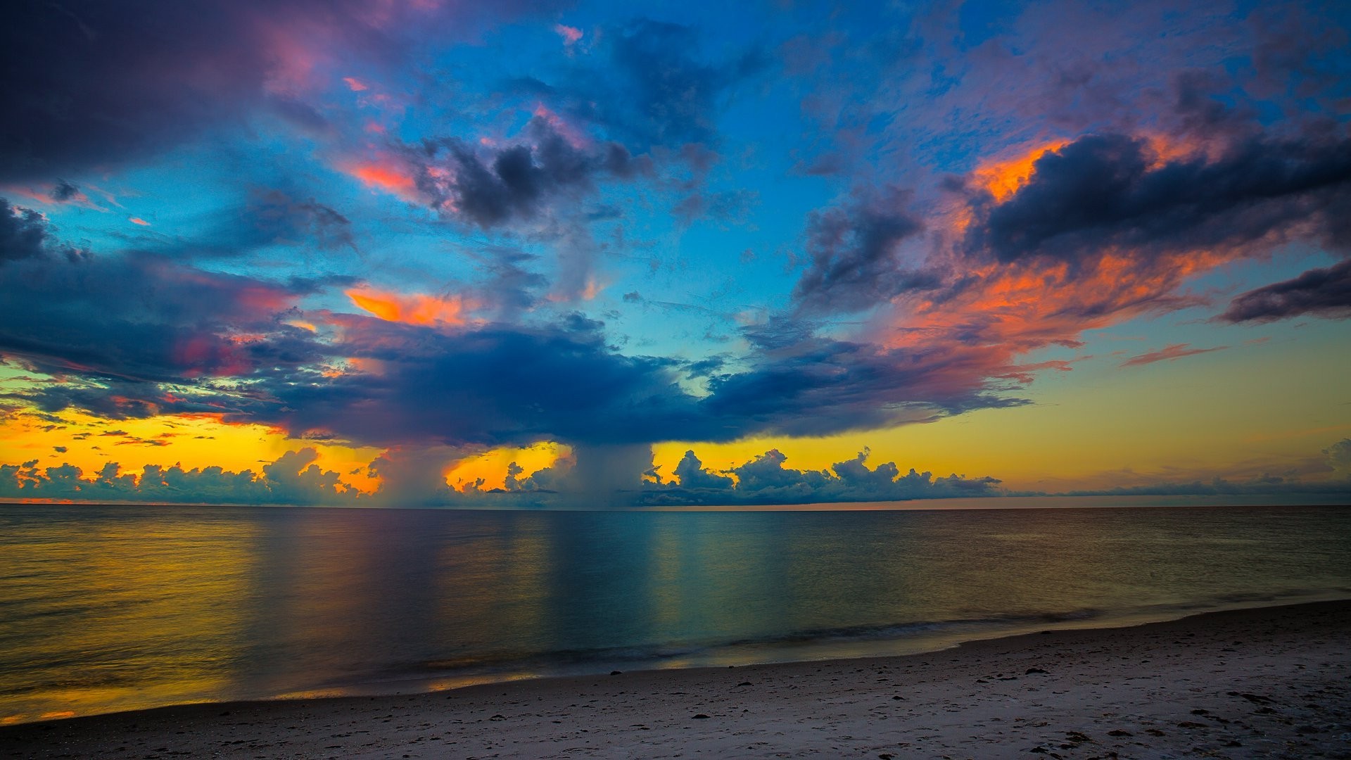 1920x1080 Florida Beach Sunset