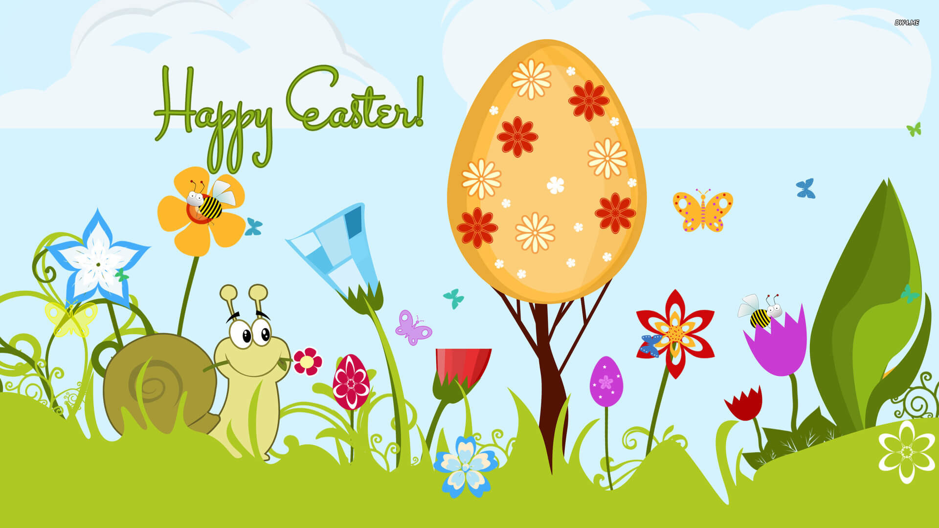 1920x1080 ... Snoopy Easter Wallpaper For Computer www topsimages com