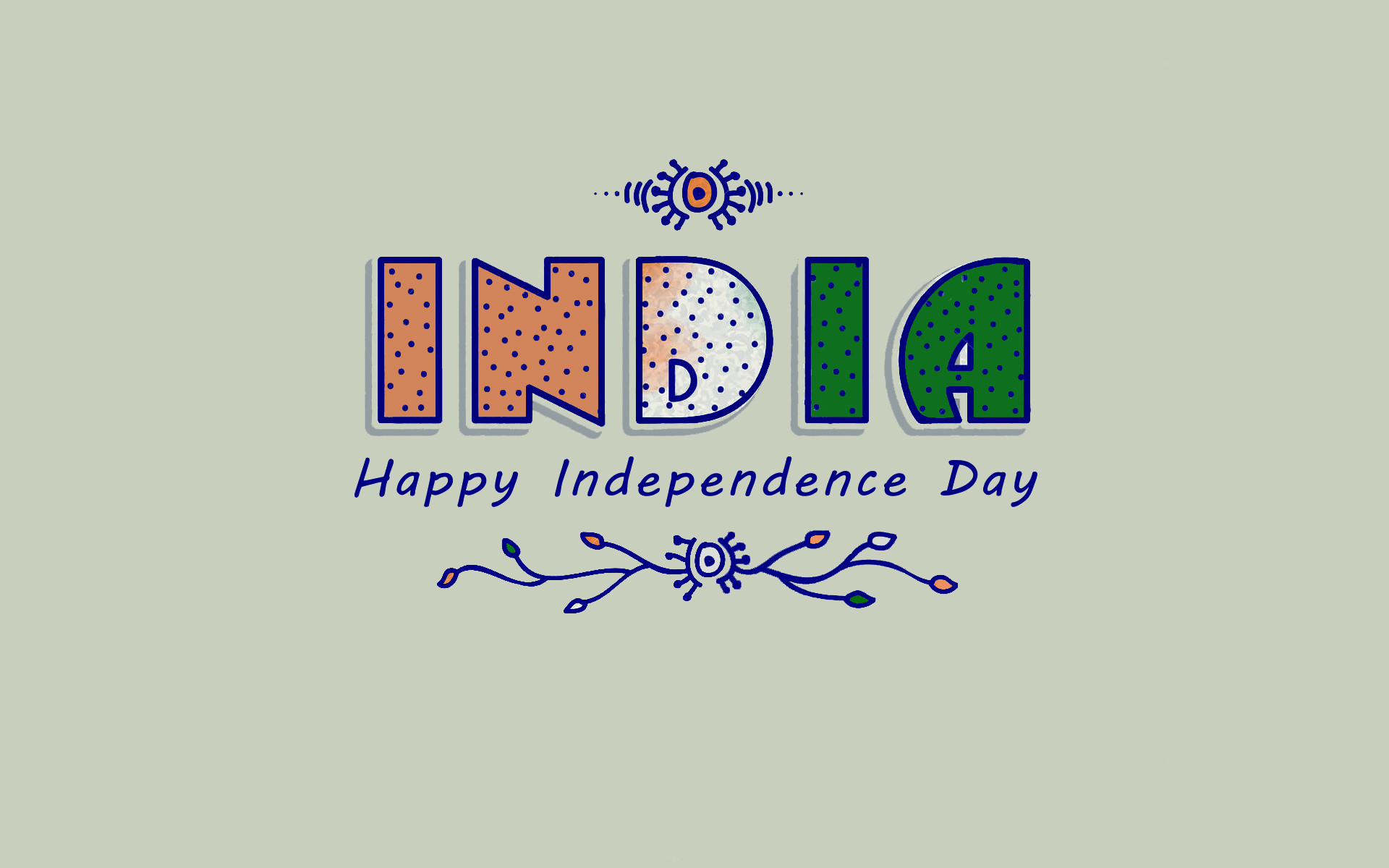 1920x1200 Indian Independence Day 2018 Greetings