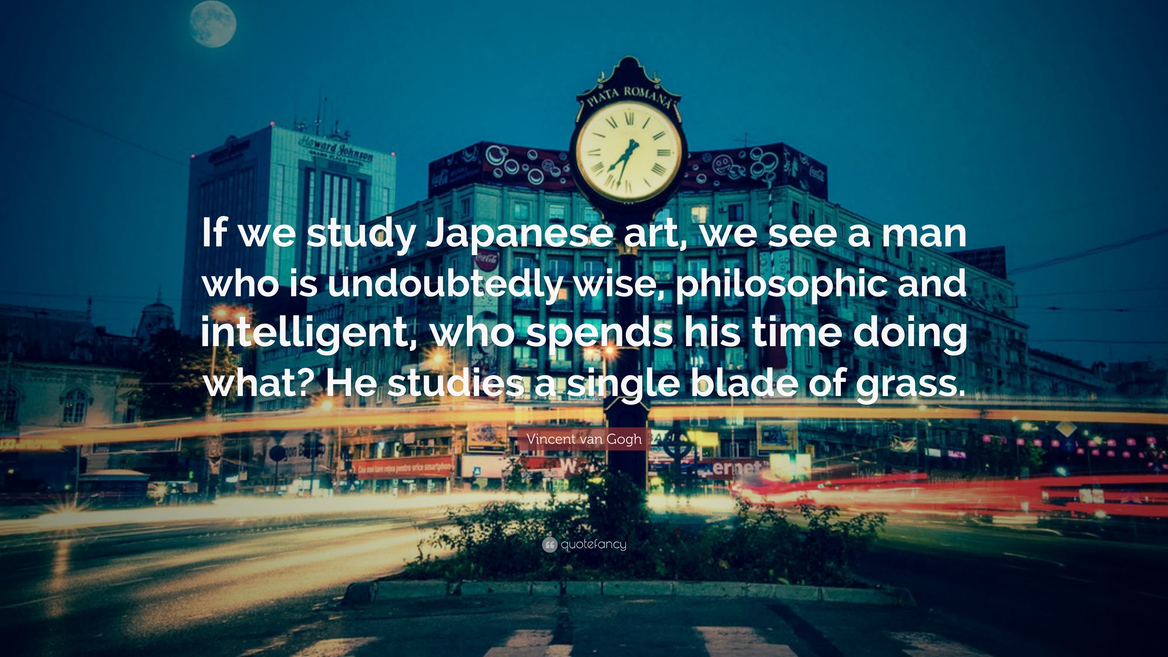 3840x2160 Vincent van Gogh Quote: “If we study Japanese art, we see a man