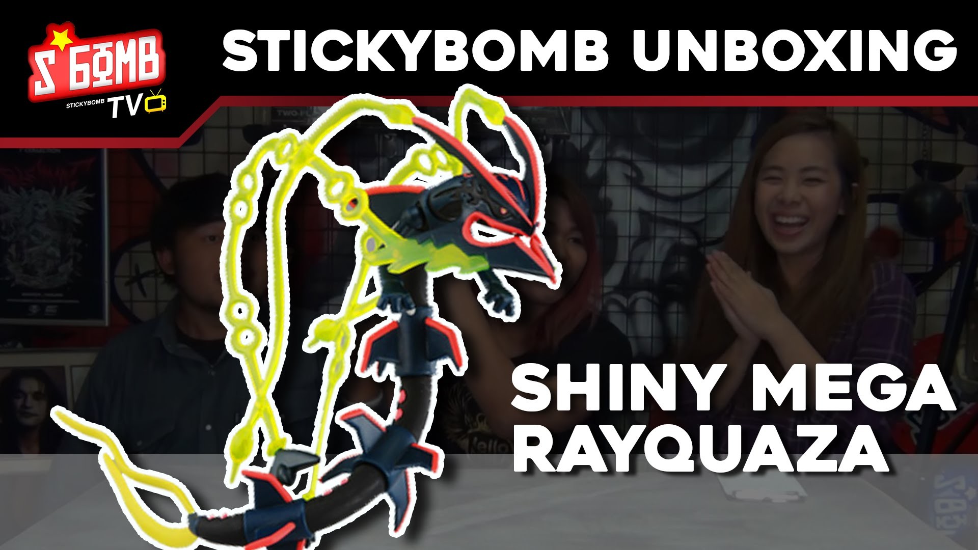 1920x1080 StickyBomb Unboxing - à¹à¸à¸°à¸à¸¥à¹à¸­à¸ Pokemon "Mega Shiny Rayquaza" Figure -  YouTube