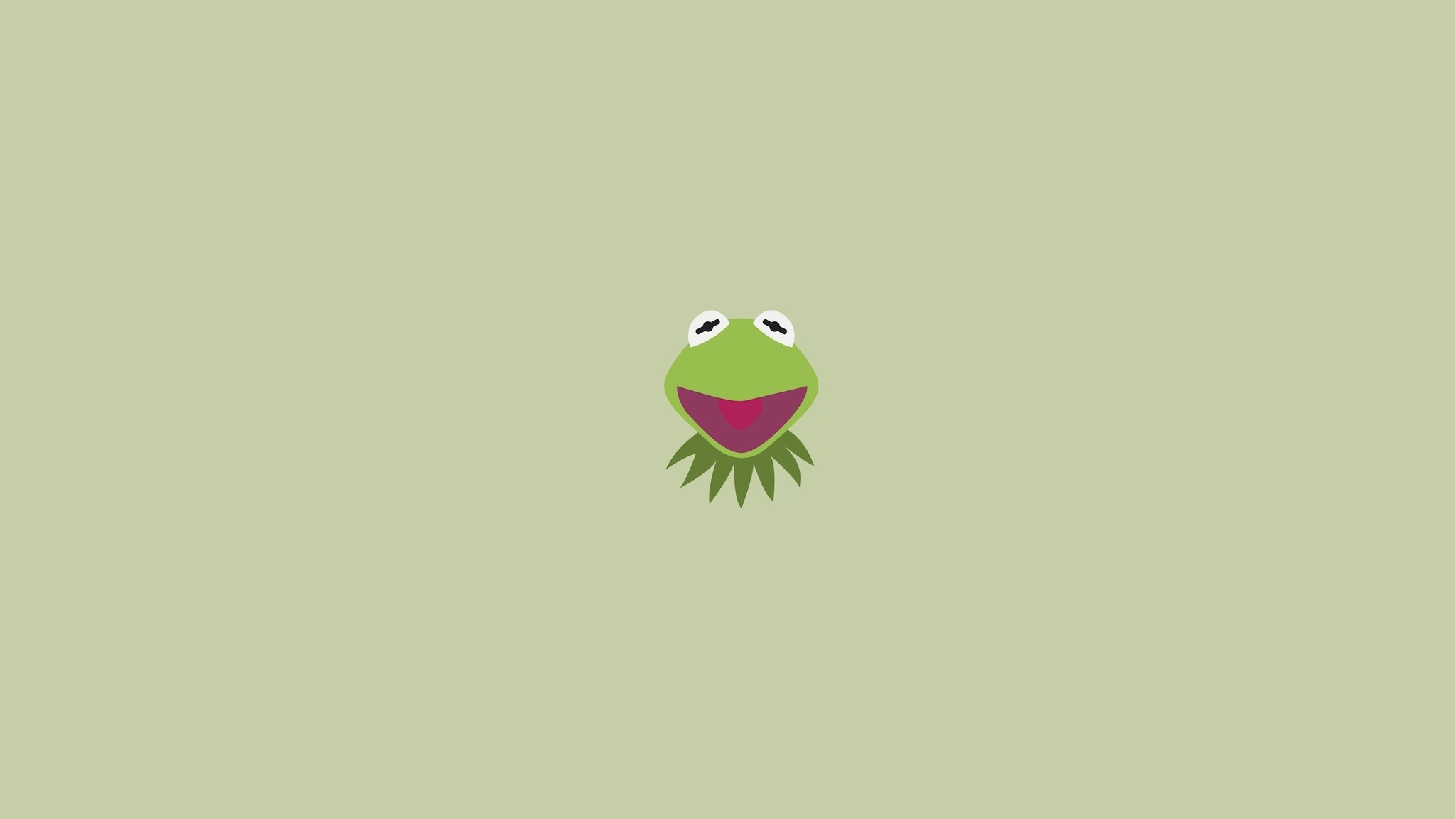 2048x1152 Description: Download Minimalistic kermit the frog artwork 2 wallpaper/desktop  background in  HD & Widescreen resolution.
