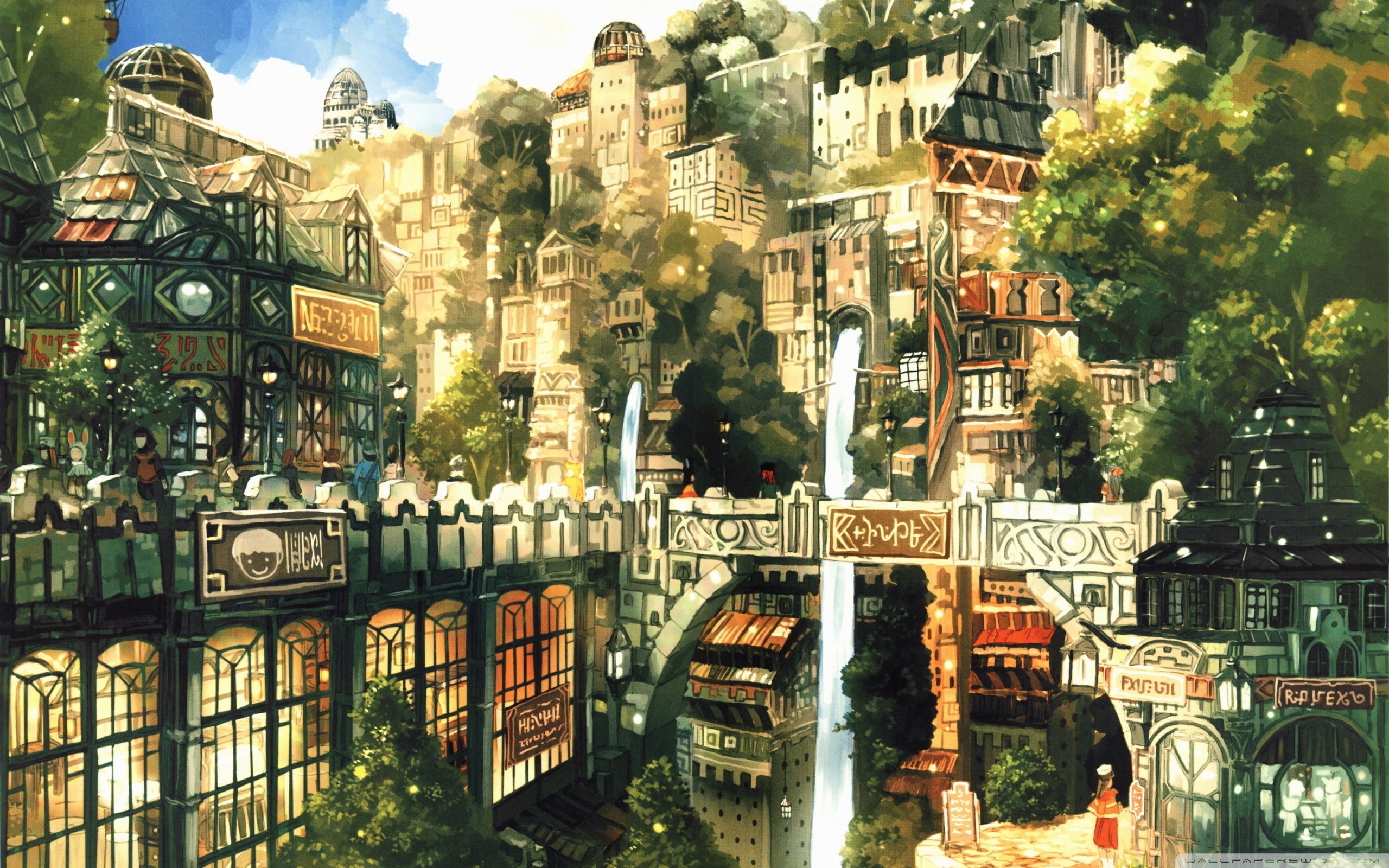 2560x1600 Fantasy City Wallpaper HD 21 - 2560 X 1600