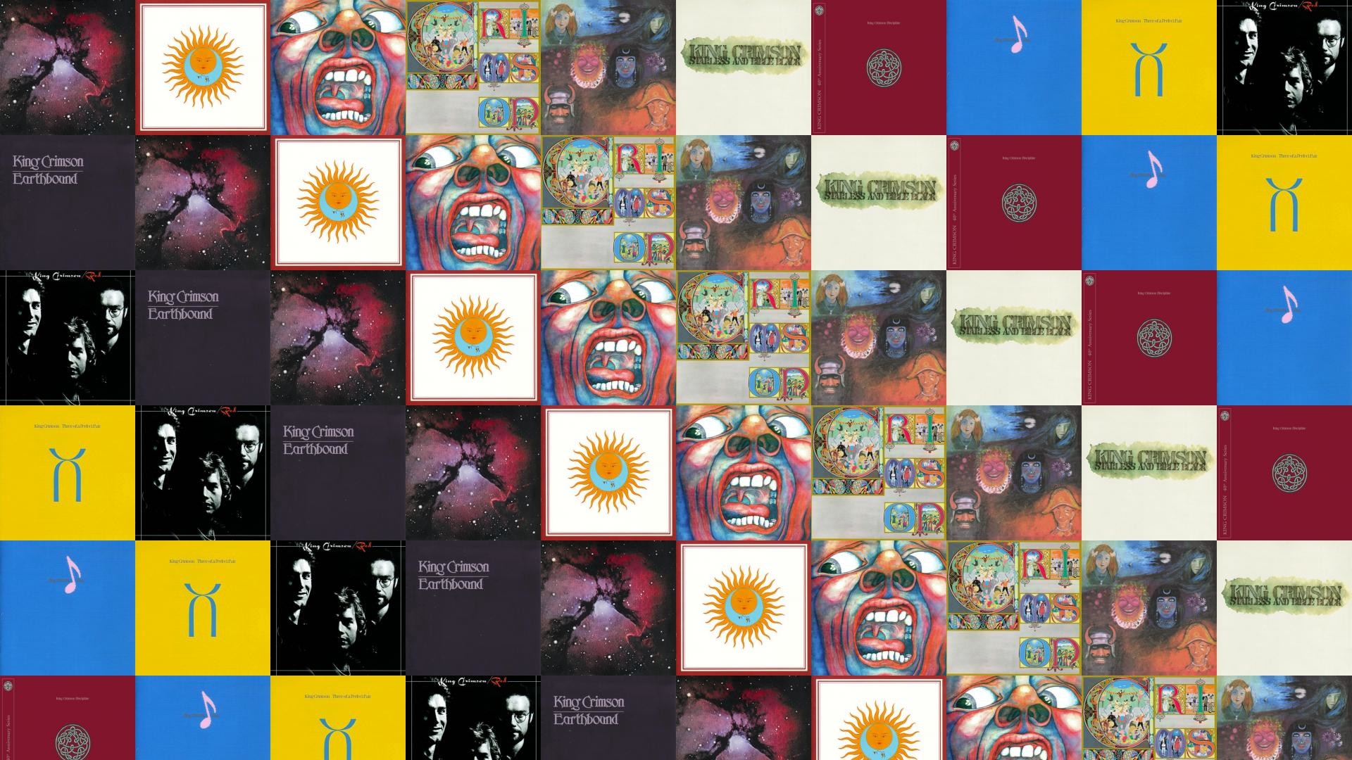 1920x1080 Download this free wallpaper with images of King Crimson – Islands, King  Crimson – Larks Tongues In Aspic, King Crimson – In The Court Of The Crimson  King, ...