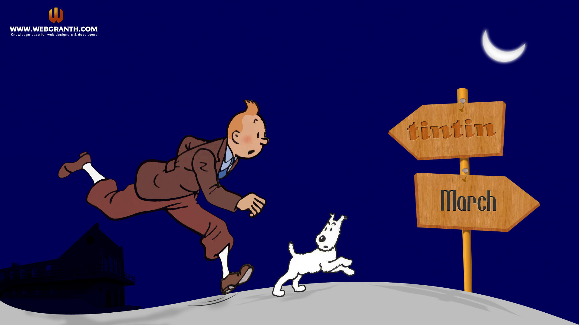 1920x1080 Tintin Cartoon Wallpaper
