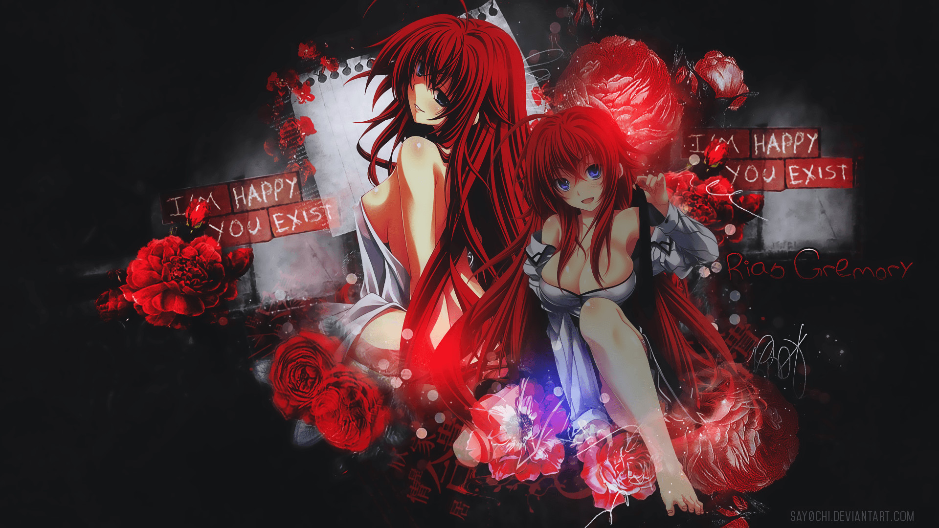 1920x1080 NSFW Two 1080p Rias Gremory Wallpaper I requested on DeviantArt .