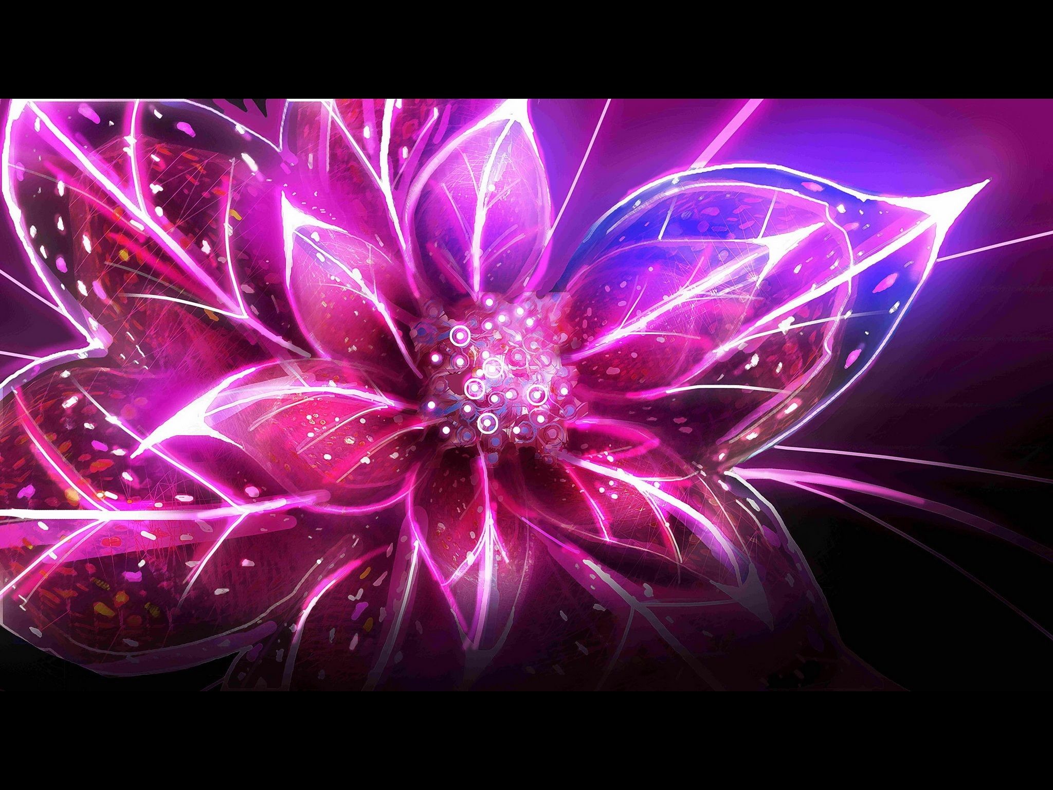 2048x1536 Abstract Fantasy Art Artwork Child Of Eden Colorful Flower Pink Purple Blue  HD Wallpaper Res: