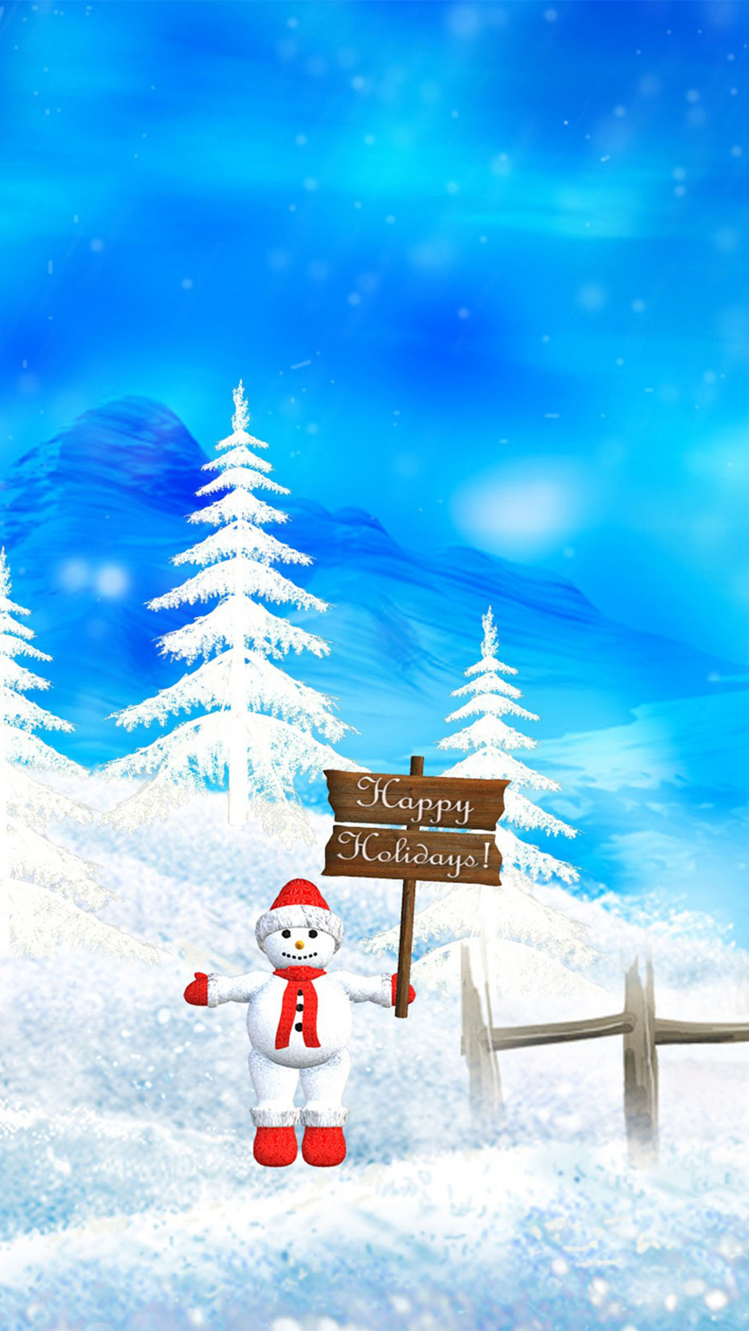 1080x1920 Snowman-Christmas-Wallpaper-iphone-6-Plus-by-Blackberyy-