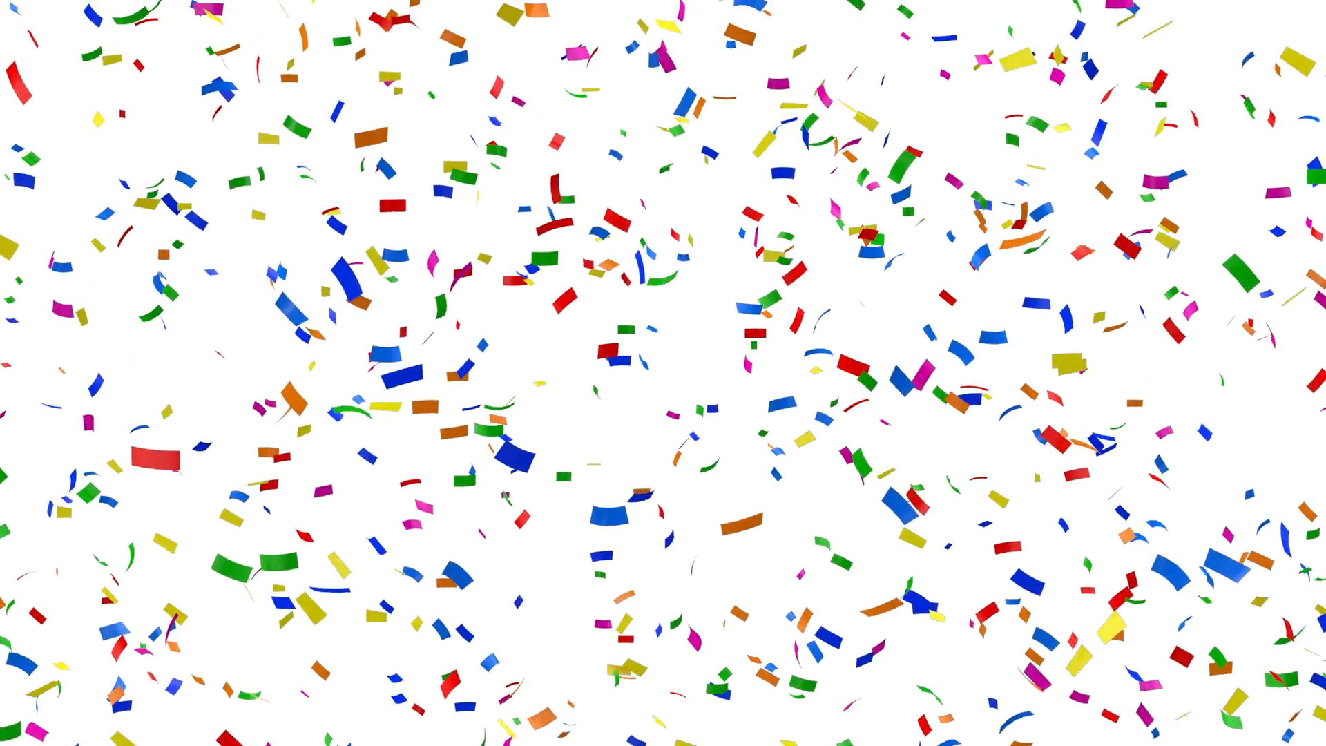 1920x1080 Falling Colorful Confetti on white background. HQ Seamless Looping  Animation with Alpha Channel Motion Background - VideoBlocks