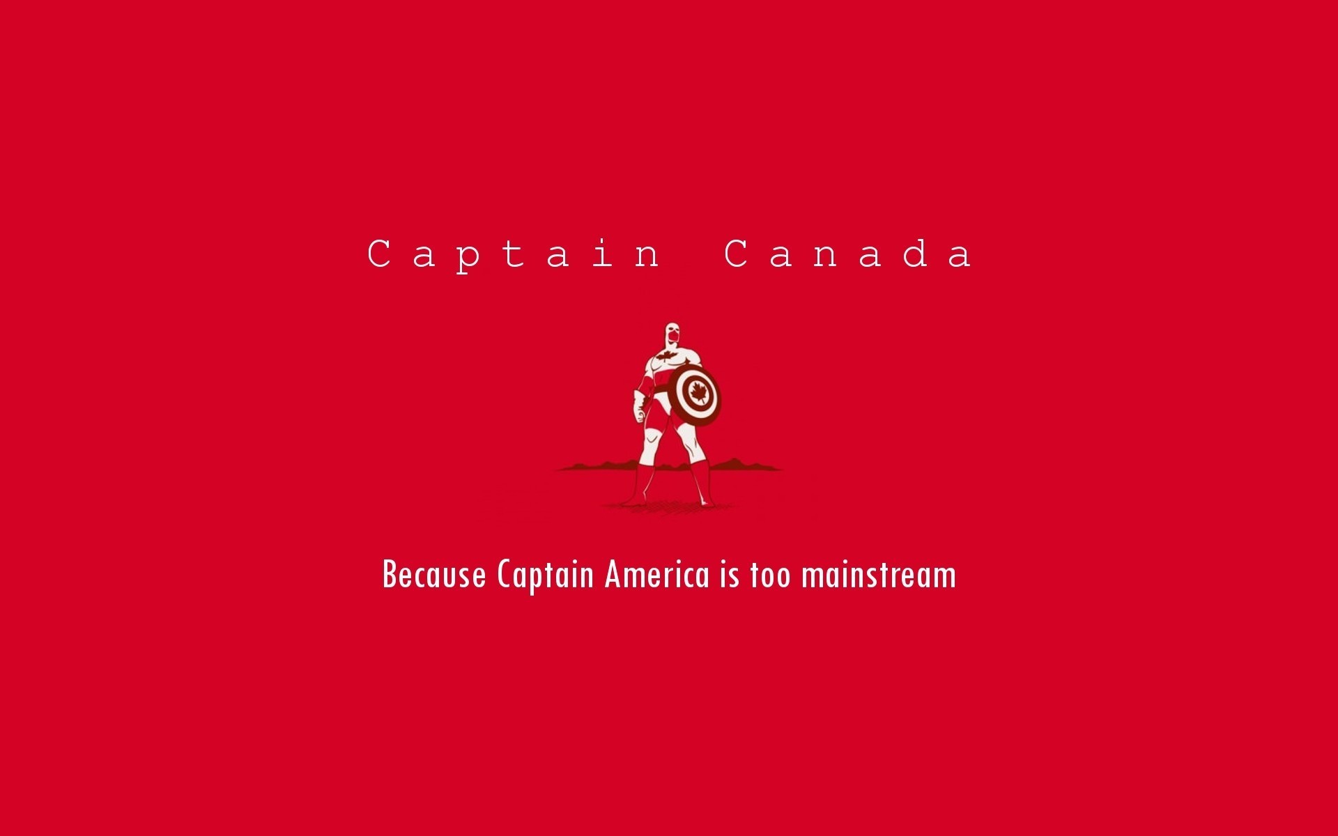 1920x1200 Funny heroes typography canada hipster red background wallpaper