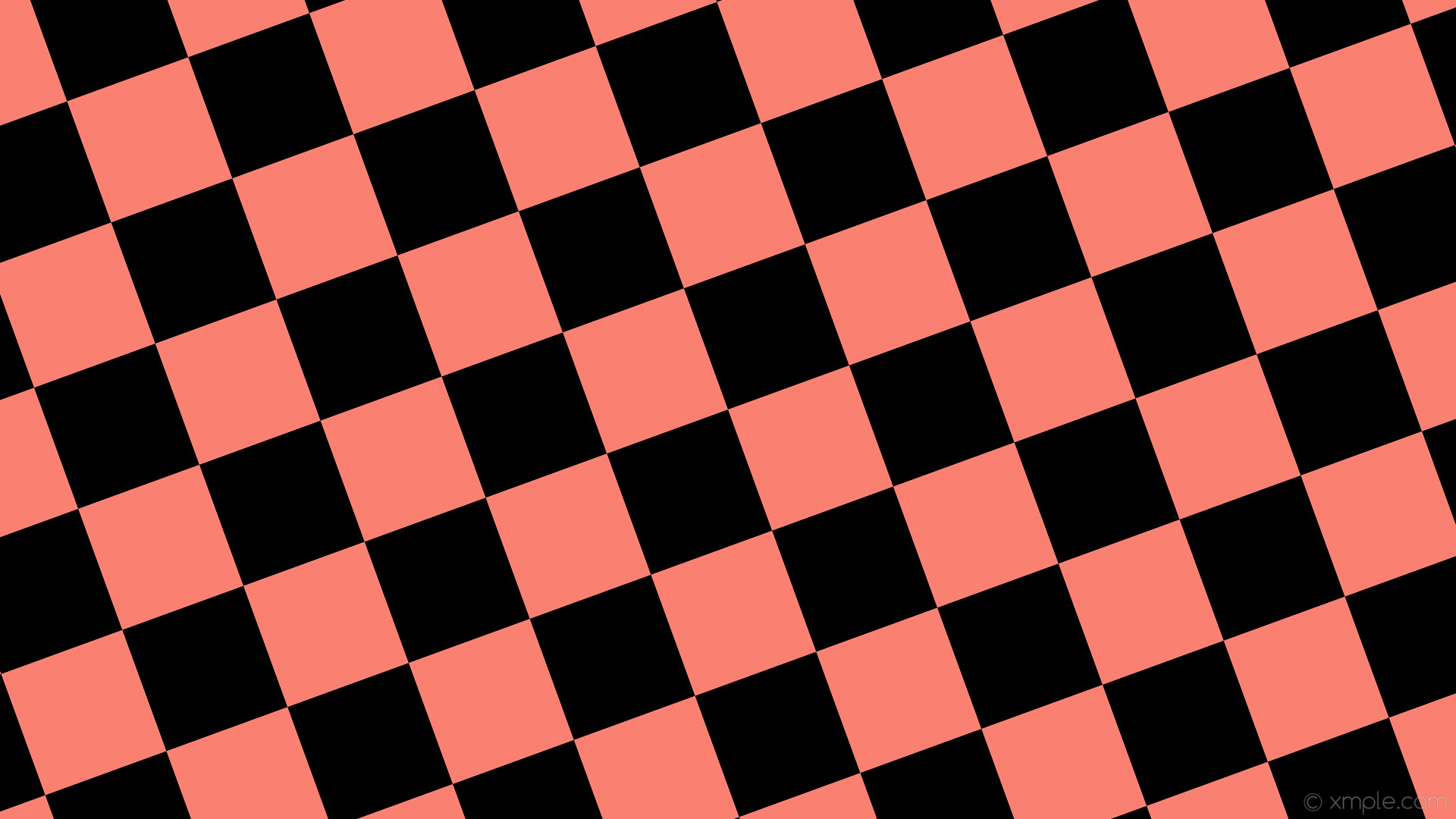 1920x1080 wallpaper red squares black checkered salmon #fa8072 #000000 diagonal 20Â°  170px