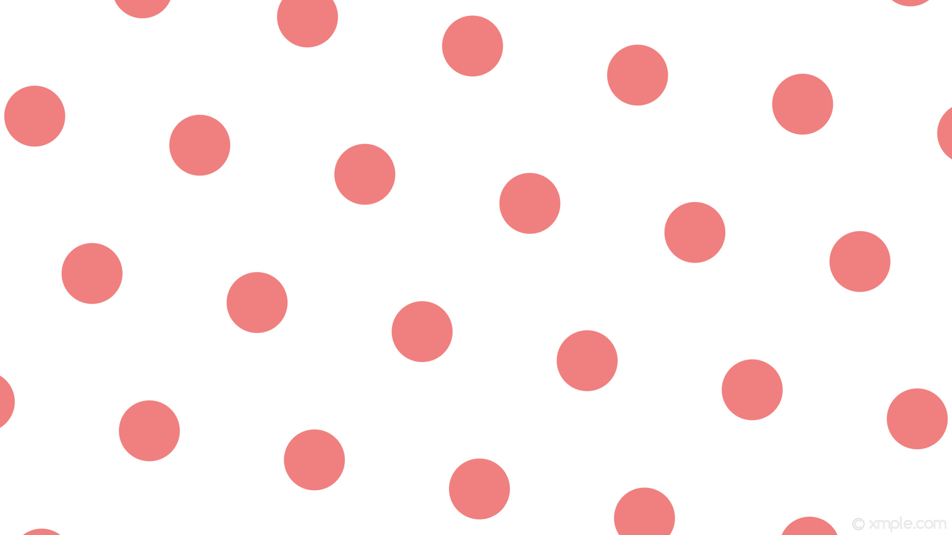 1920x1080 wallpaper red polka dots hexagon white light coral #ffffff #f08080 diagonal  50Â° 123px
