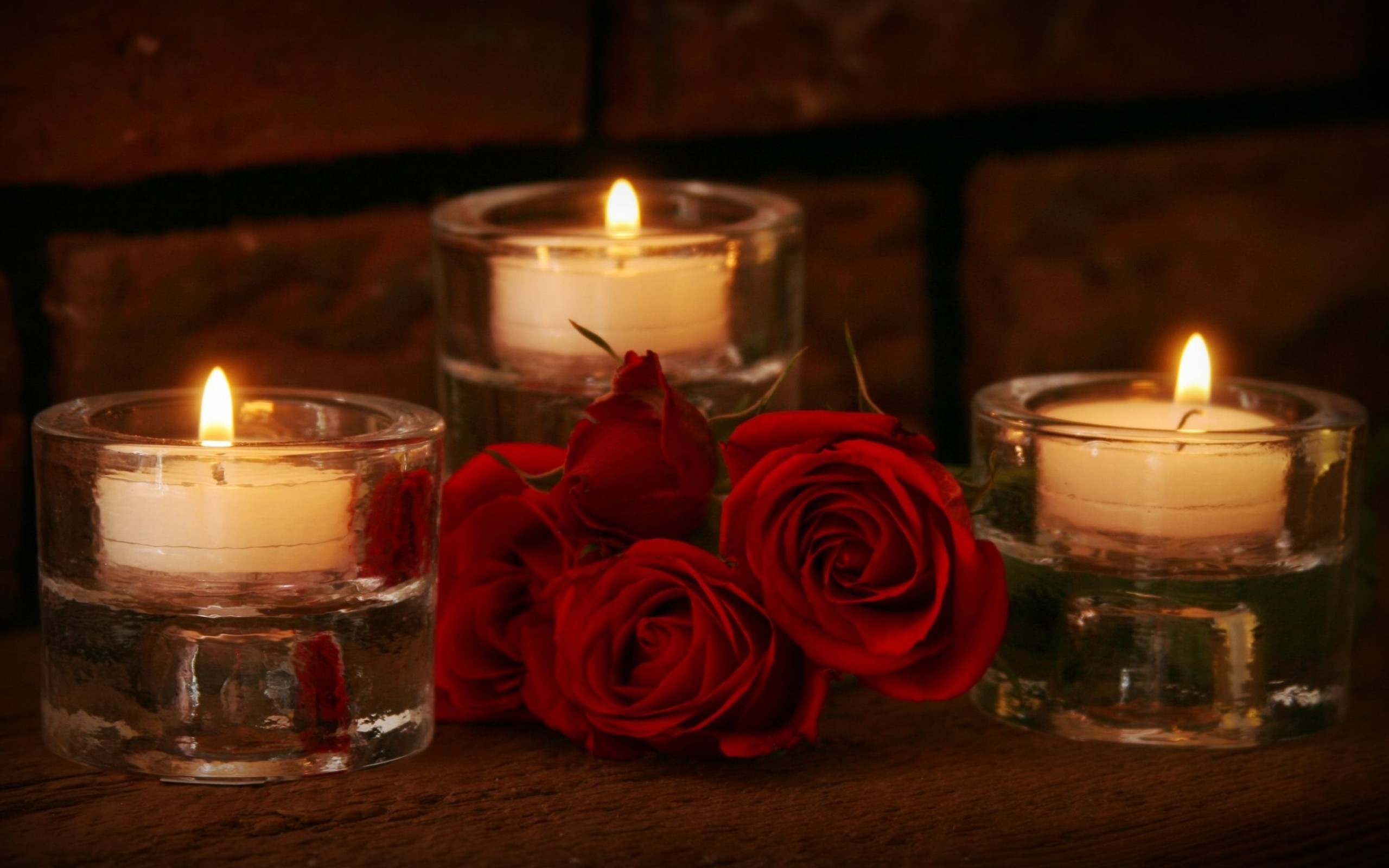 2560x1600 Candle Beauty Life Valentines Red Pretty Nature Love Lovely Lights Romance  Light Candlelight Roses Day Rose