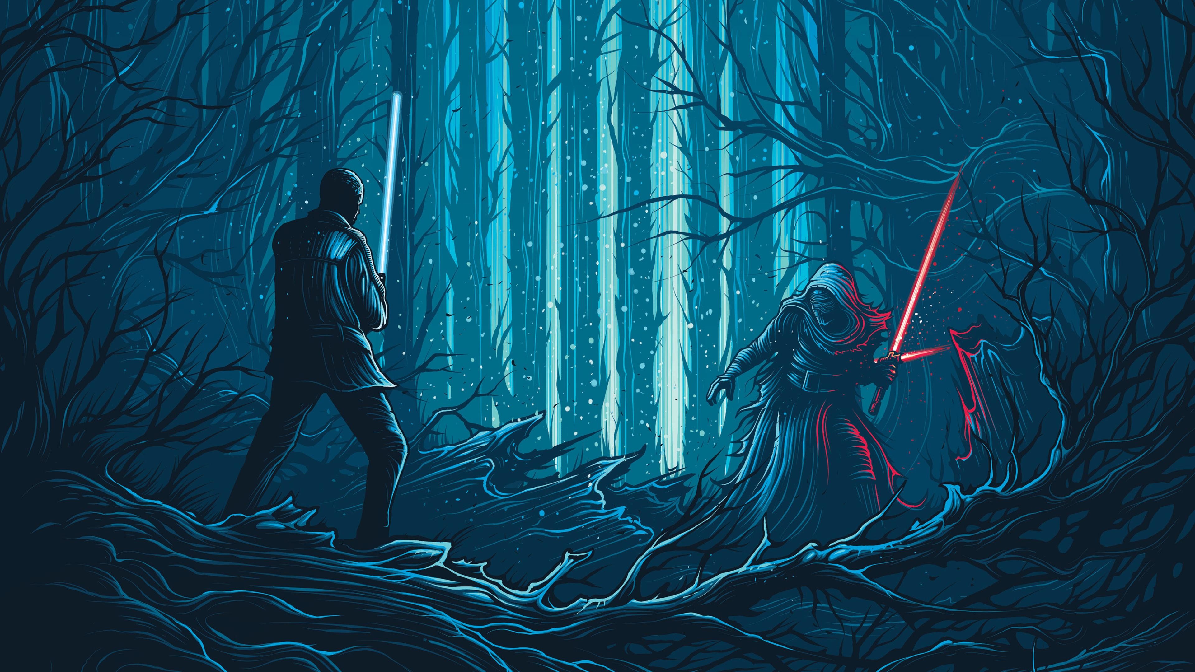 3840x2160 Star Wars The Force Awakens Artwork 4K Wallpaper