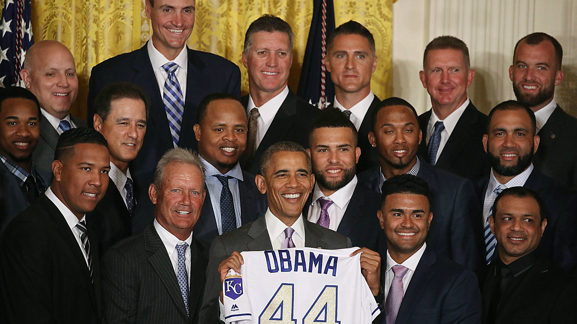 1920x1080 Obama honors Royals at White House, makes fun of players' nicknames