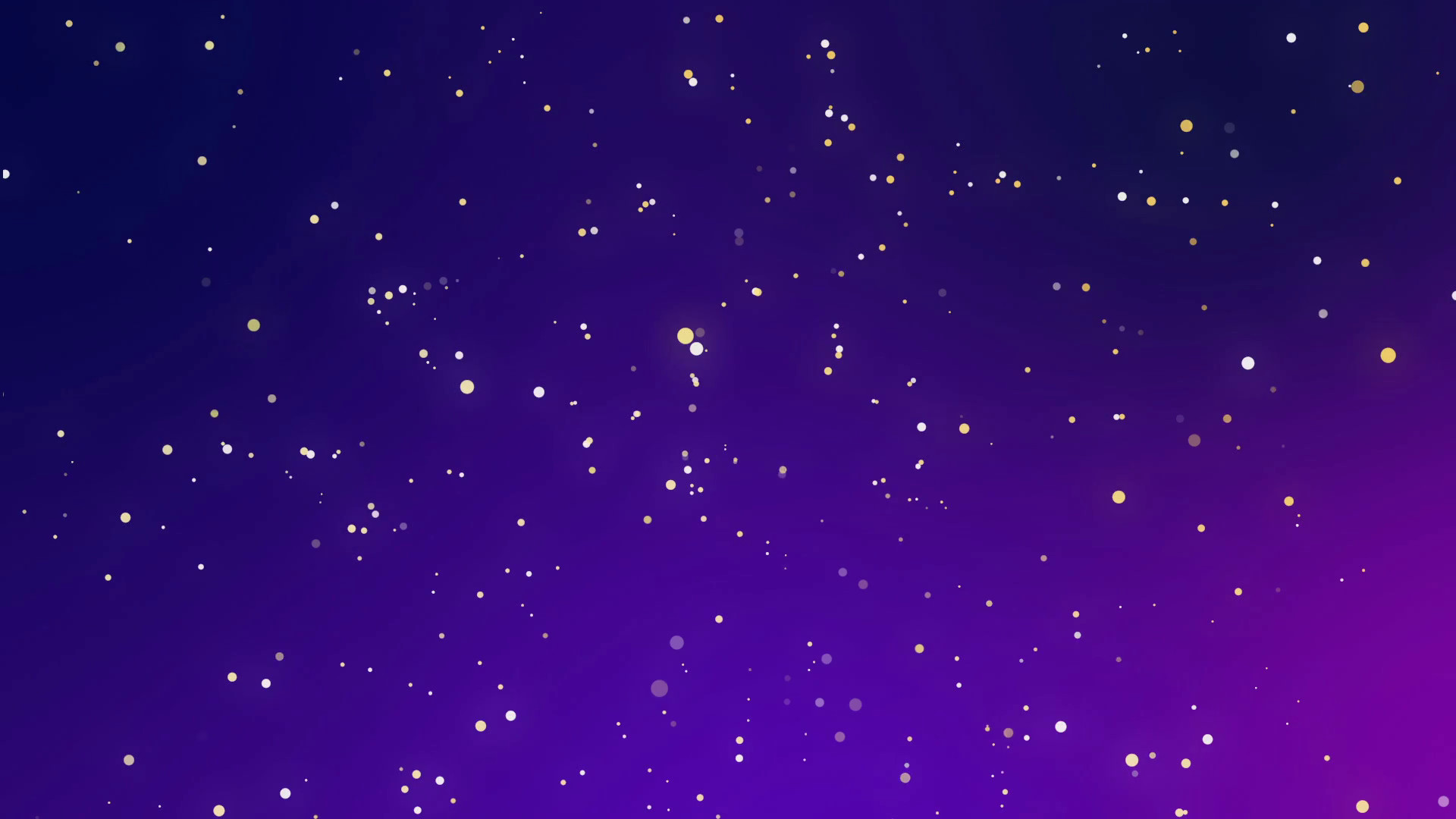1920x1080 Subscription Library Festive Christmas purple blue gradient background with  glowing yellow white dot sparkles imitating a night sky