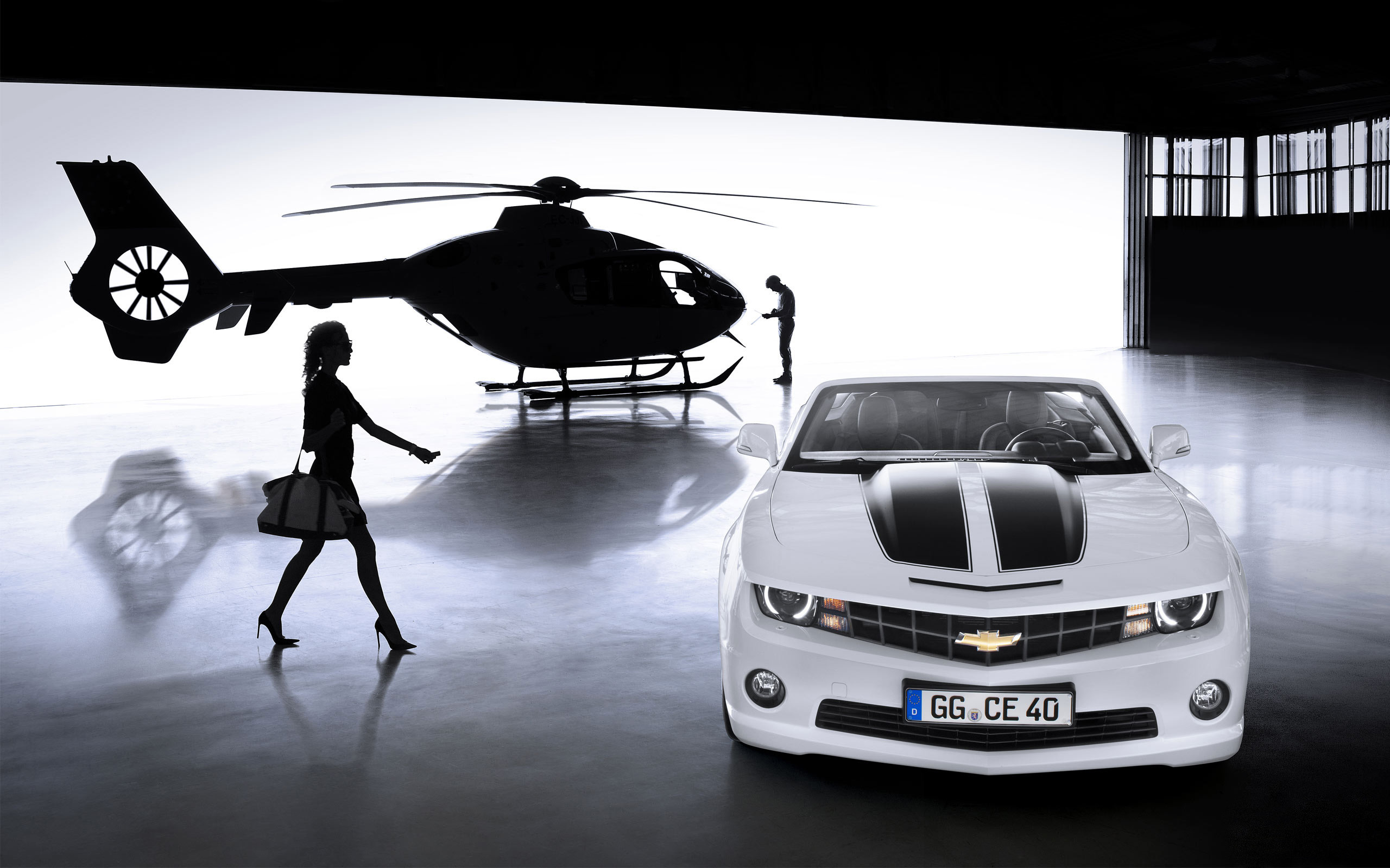 2560x1600 Chevrolet Camaro Convertible 2012 a helicopter a girl muscle cars wallpaper  |  | 75164 | WallpaperUP