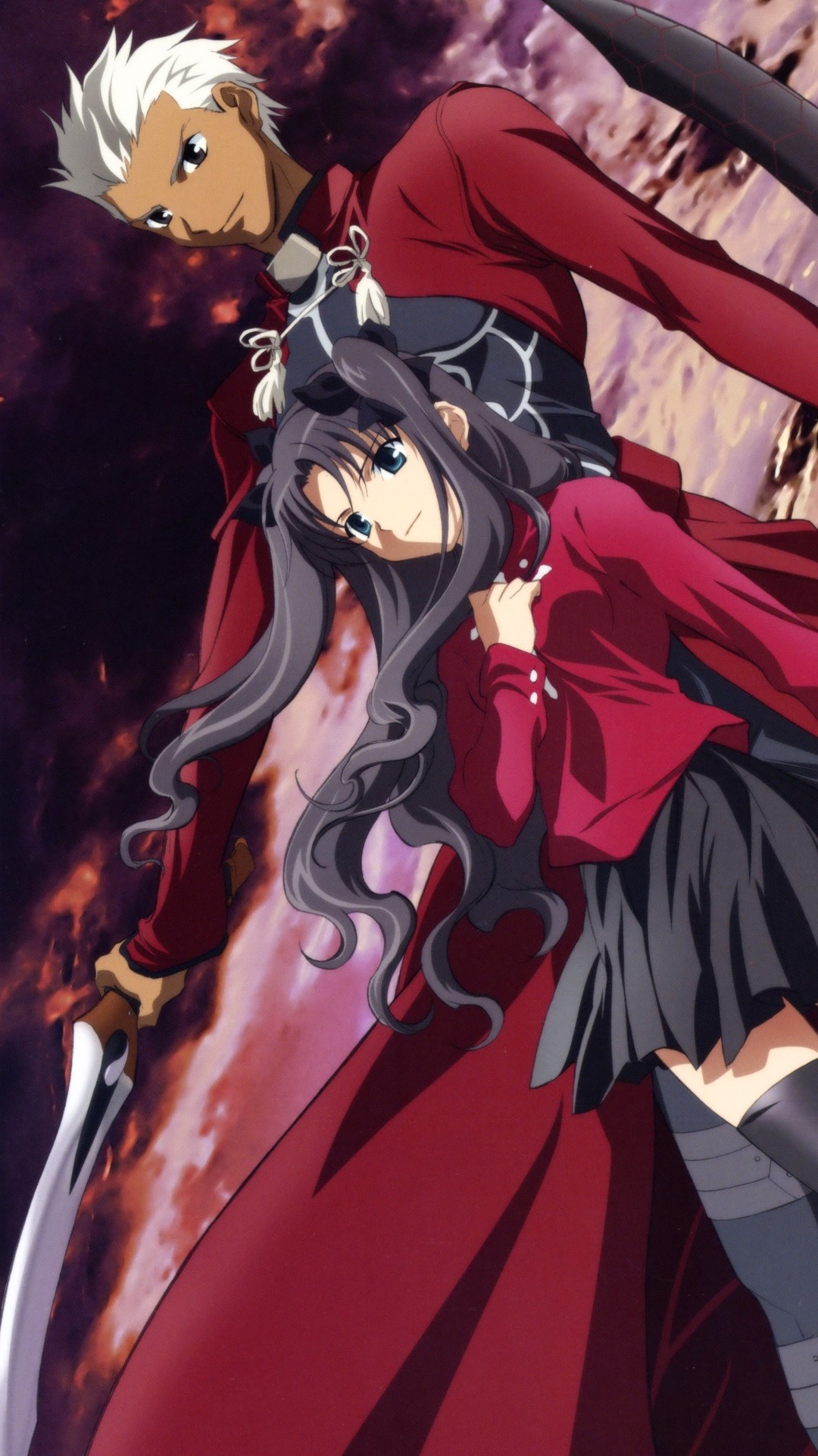 1080x1920 Fate Stay Night Iphone Wallpaper : Stay night unlimited blade works rin  tohsaka archer.samsung