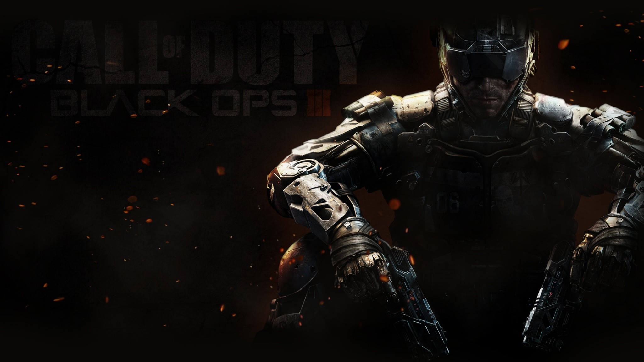 2048x1152 Preview wallpaper call of duty, black ops 3, weapons, equipment 