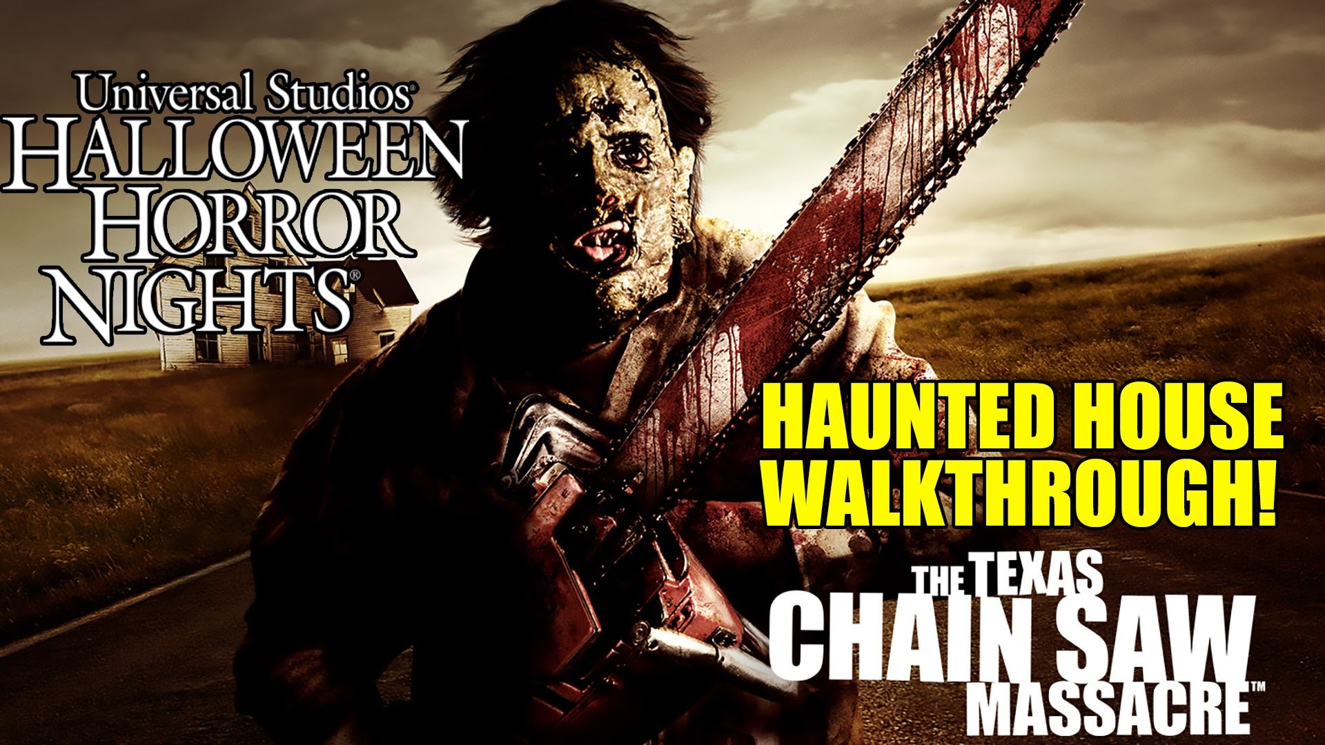 1920x1080 Texas Chainsaw Massacre Haunted House Walkthrough Halloween Horror Nights  Universal Hollywood - YouTube