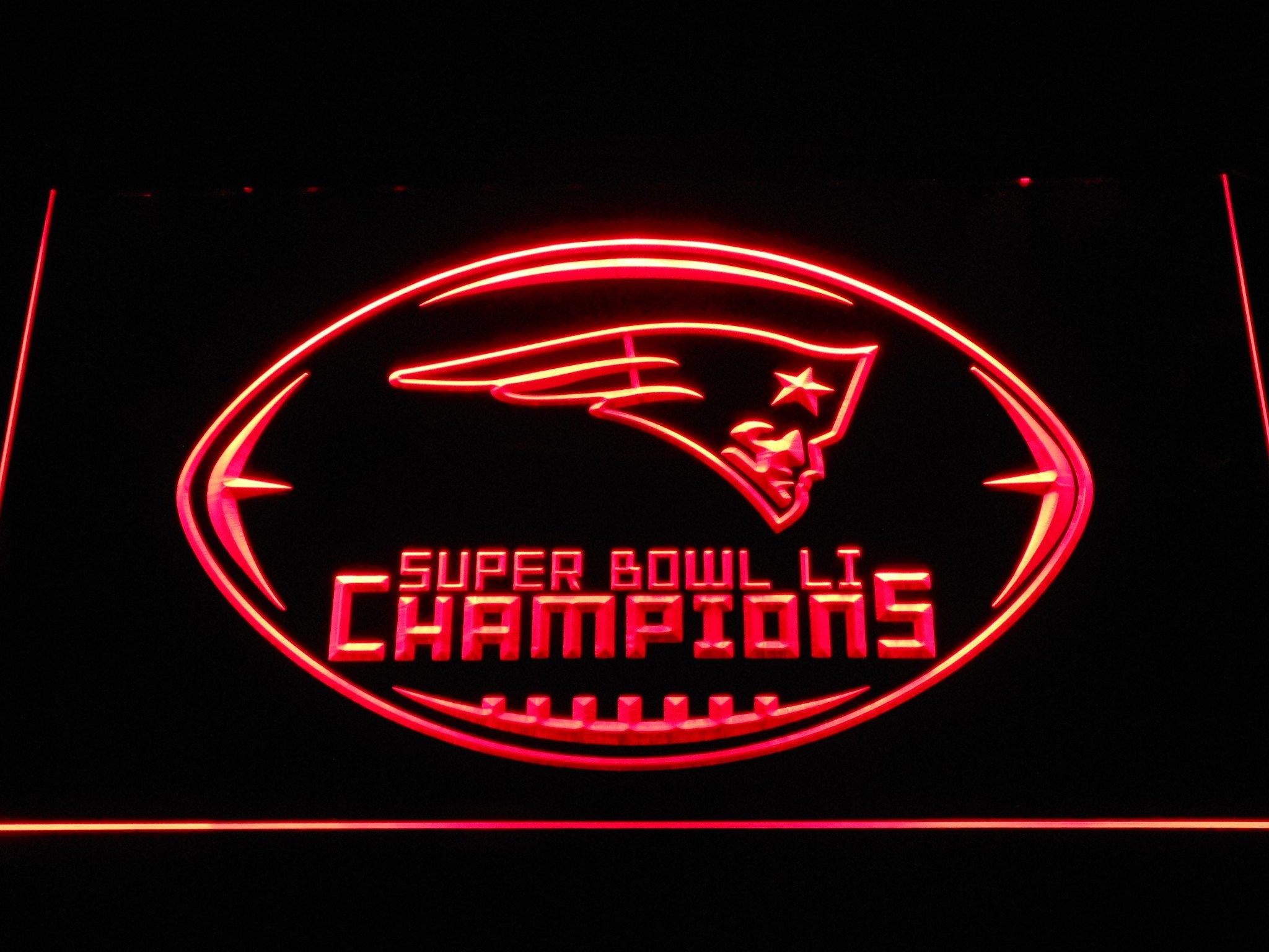 2048x1536 New England Patriots Super Bowl 51 Champions LED Neon Sign | SafeSpecial