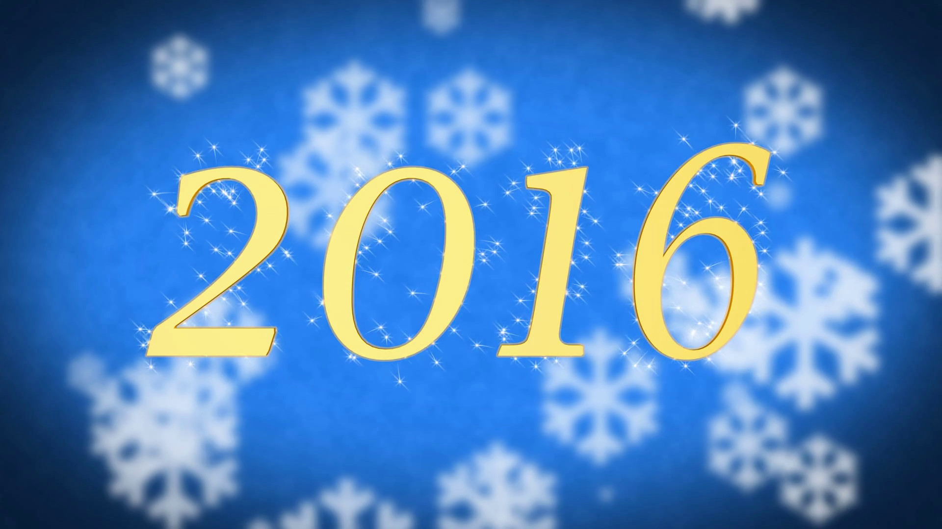 1920x1080 2016 on blue snowy background, New Year celebration, farewell to the old  year Stock Video Footage - VideoBlocks