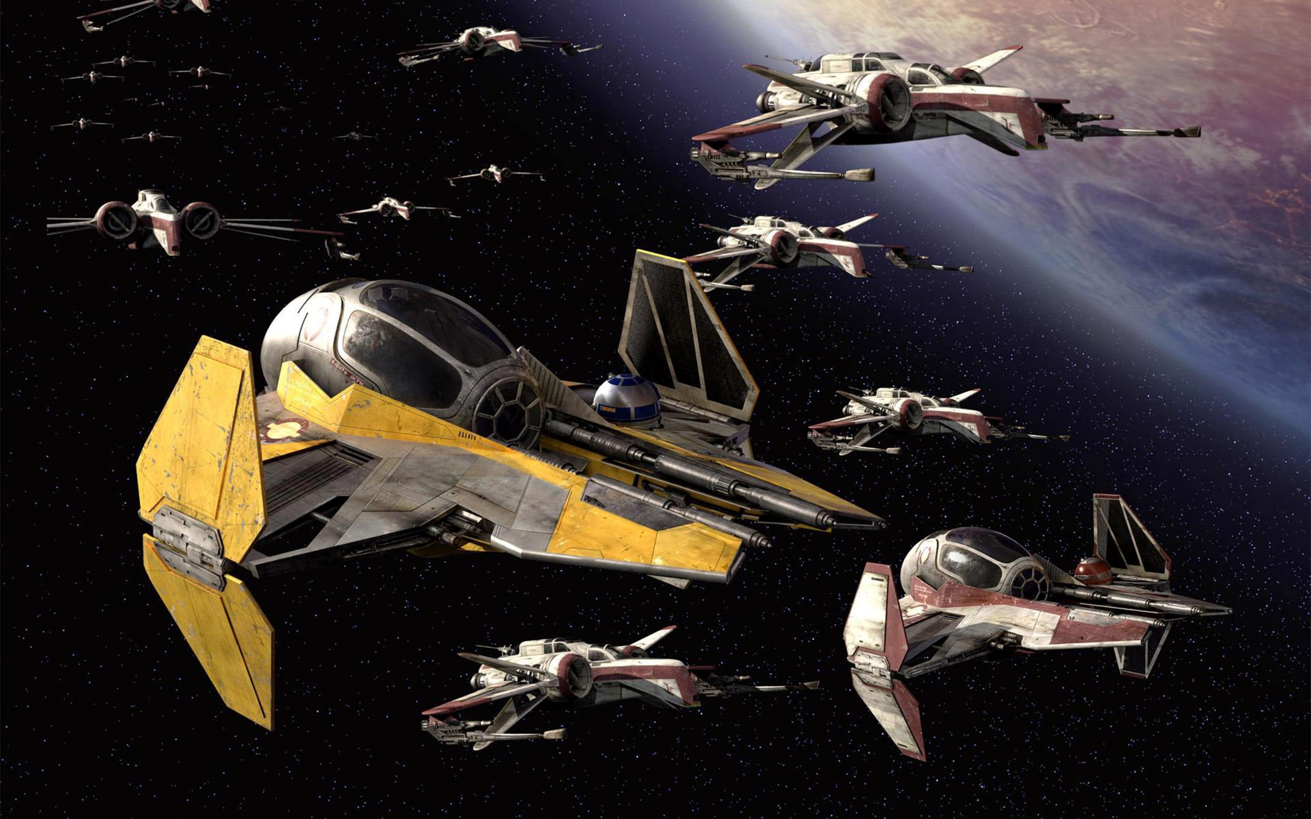 2560x1600 X wing ships Star Wars Wallpaper HD.