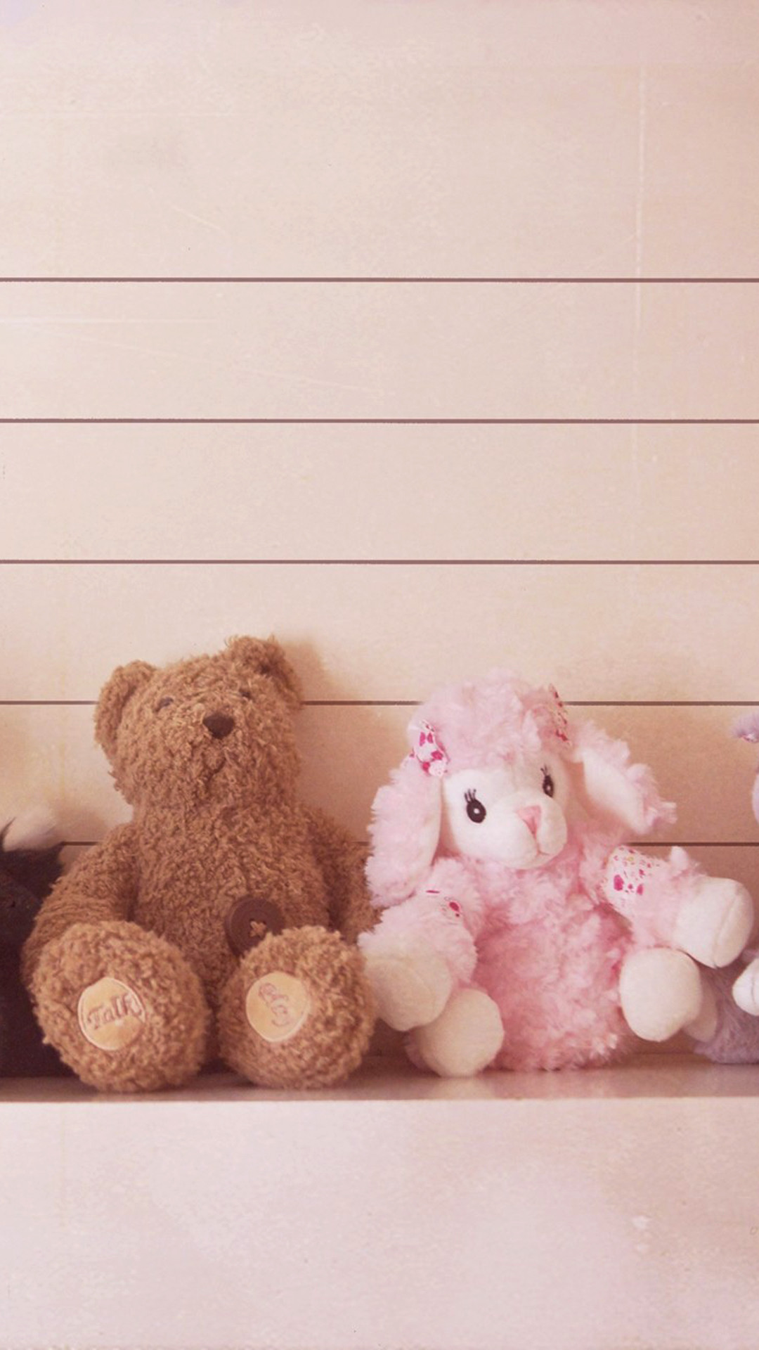 1080x1920 cute teddy bear couple iphone android mobile wallpaper - http://wallfest.com