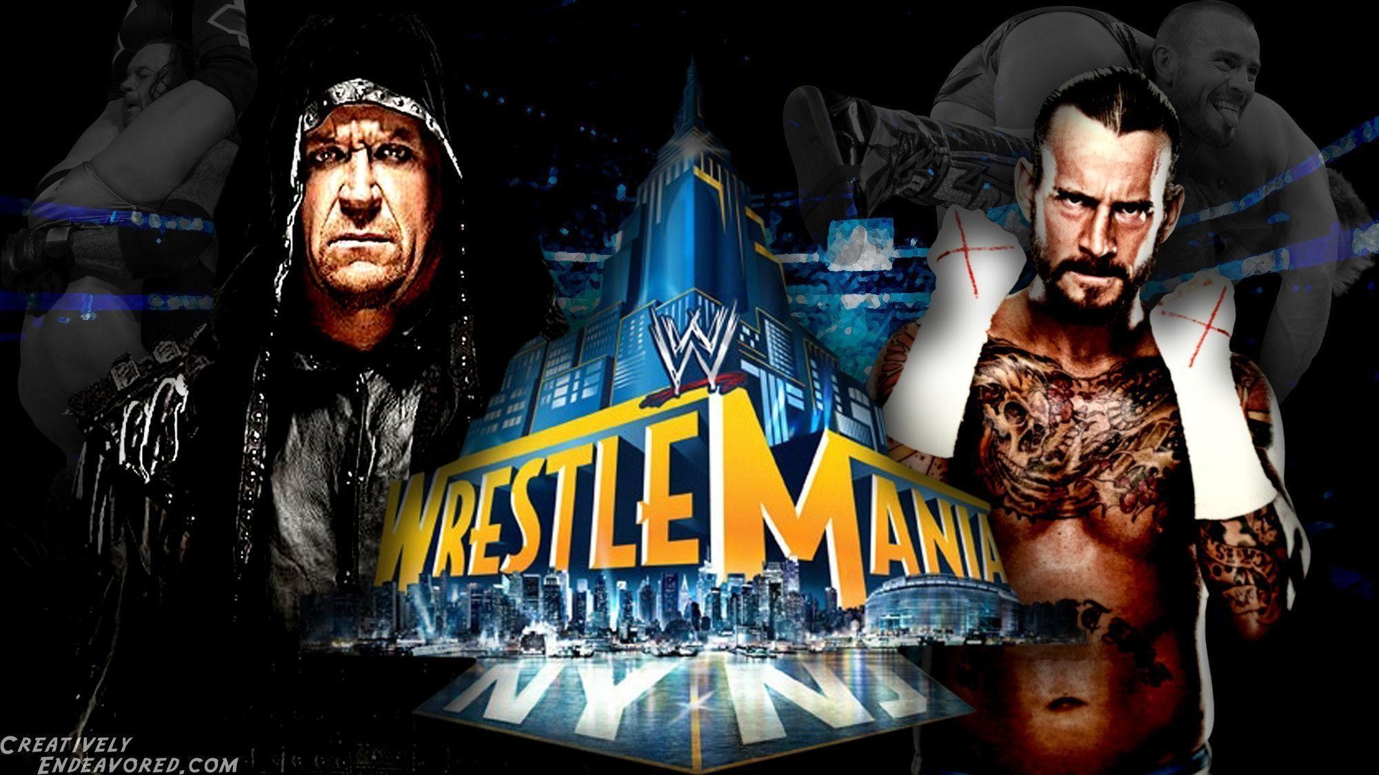 2000x1124 WrestleMania Wallpaper Wednesday: The Undertaker vs CM Punk .