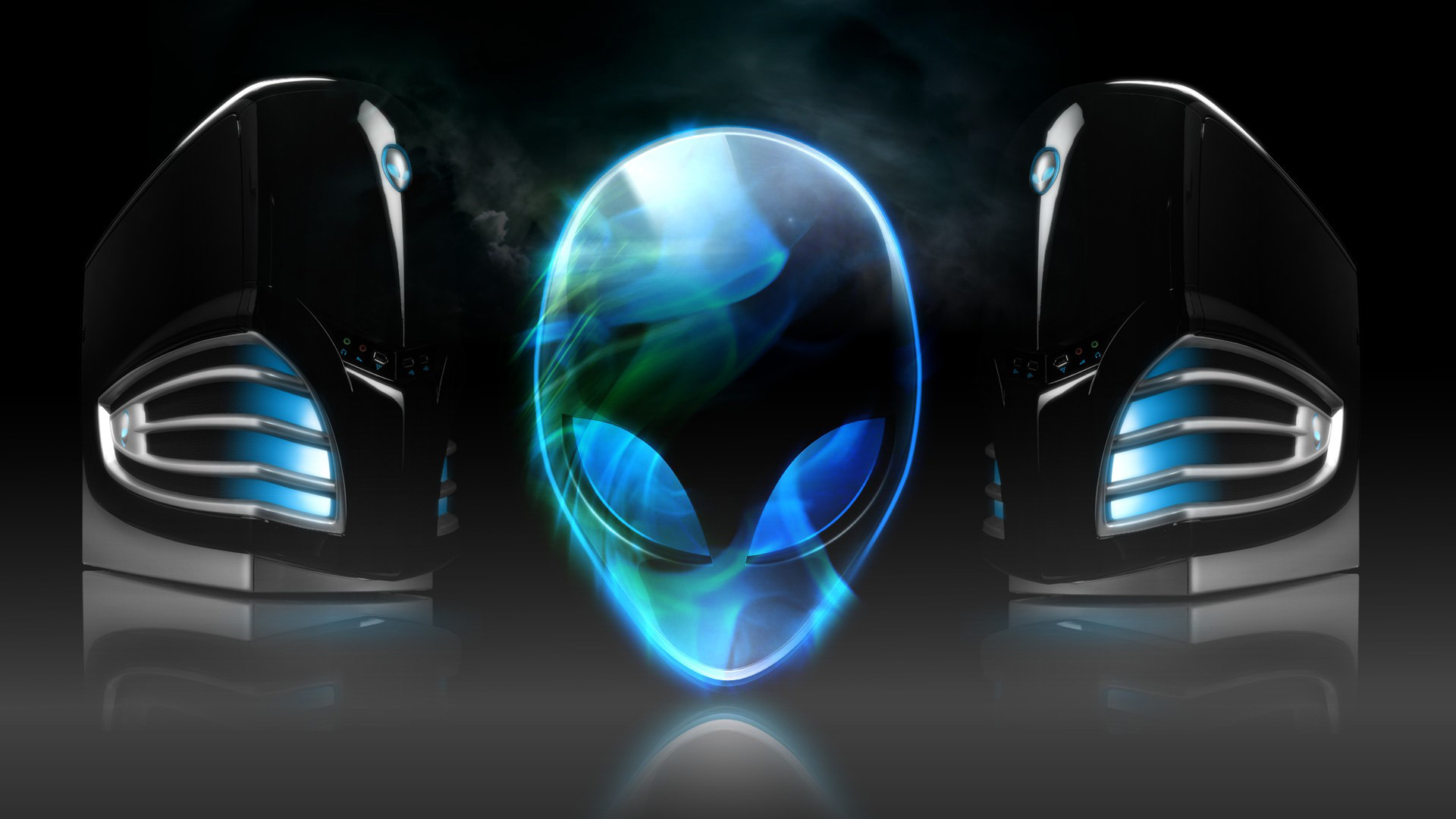1920x1080 alienware dark blue logo background