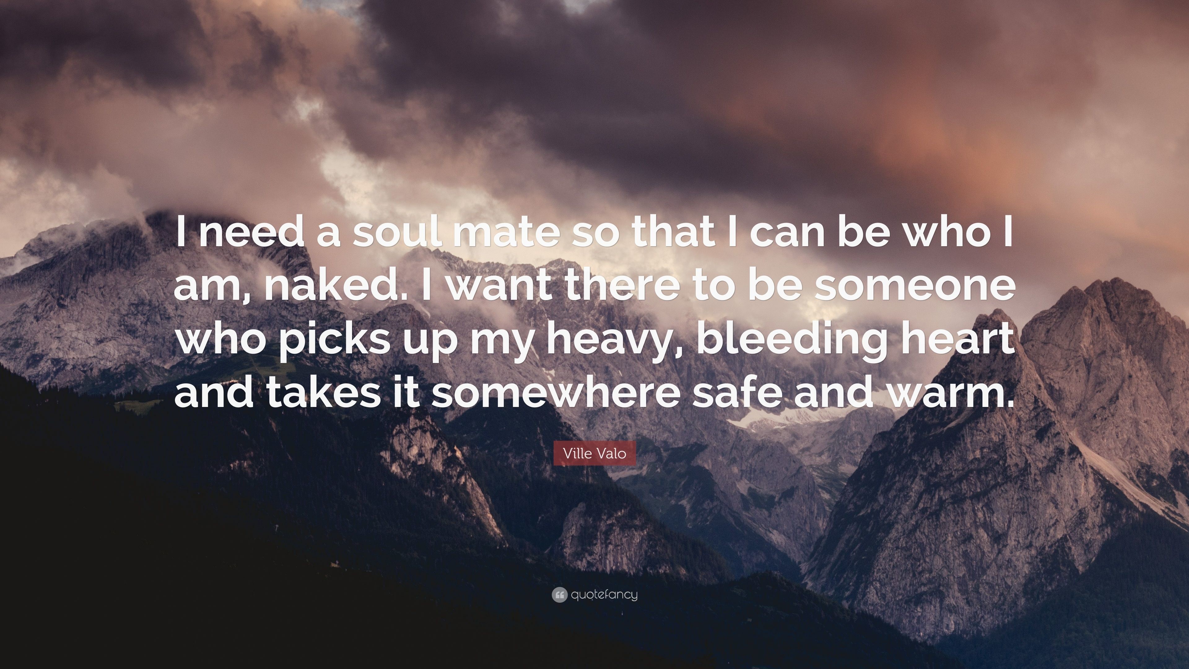 3840x2160 Ville Valo Quote: “I need a soul mate so that I can be who