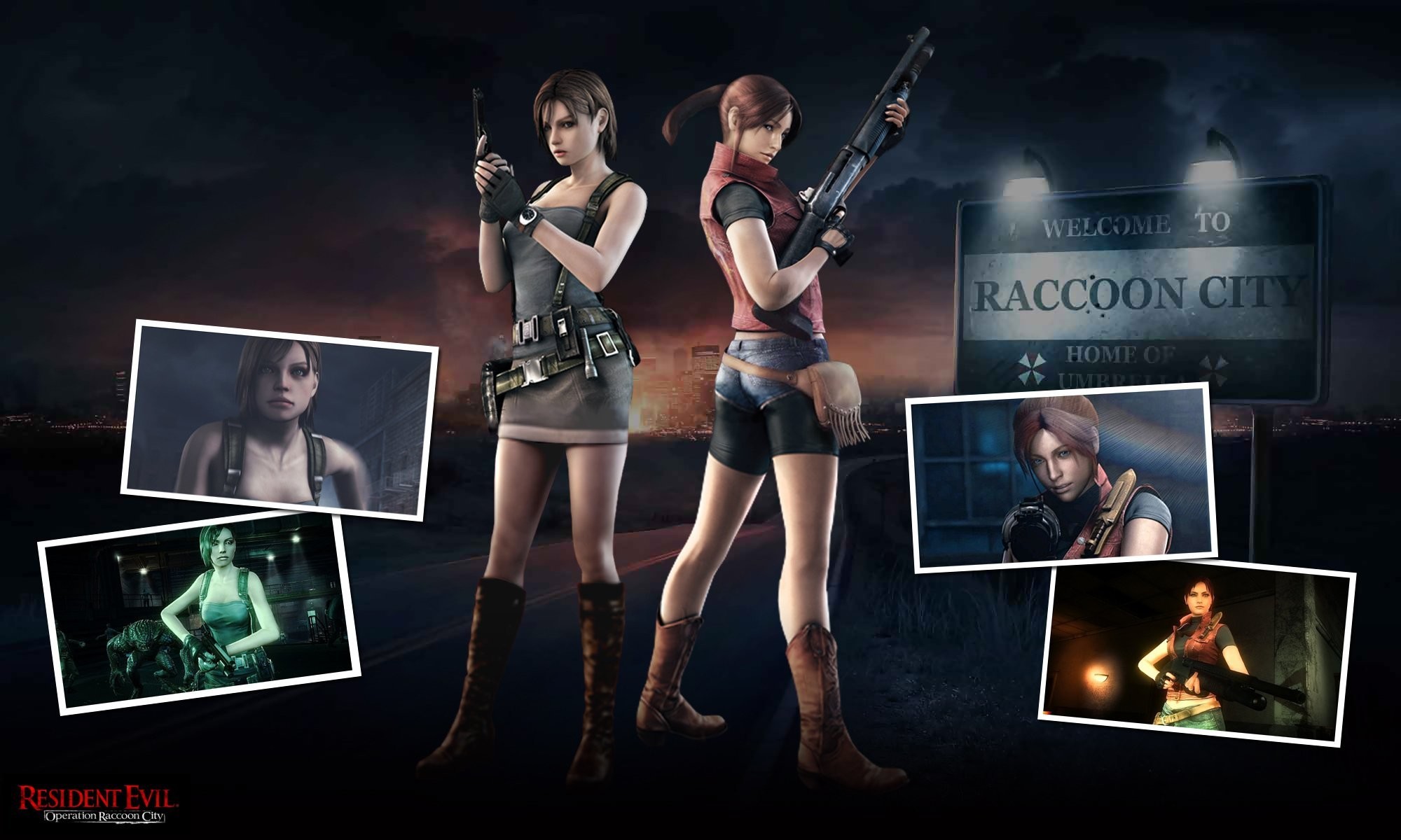 2000x1200 Claire Redfield and Jill Valentine in Resident Evil Operation Raccoon City  (the main characters Jill and Claire are a combination of the two renders  of .