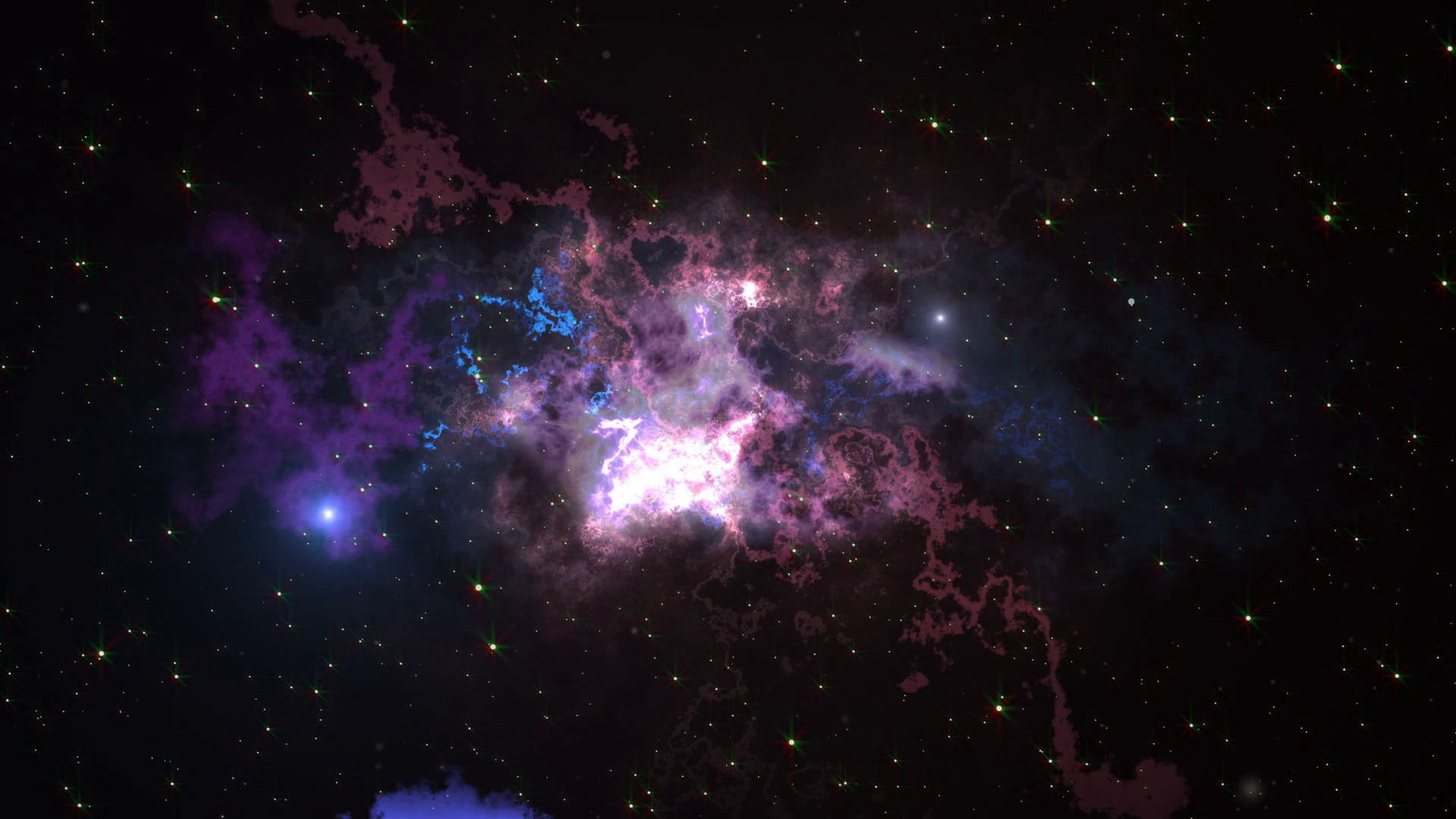 1920x1080 Space animation background with nebula, stars. The Milky Way, the Galaxy  and the Nebula Stock Video Footage - Storyblocks Video