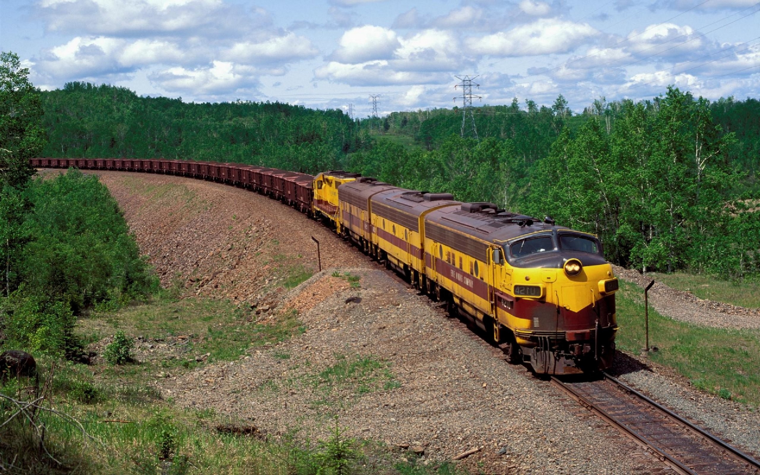 2560x1600 Cargo Train Wallpaper 8796