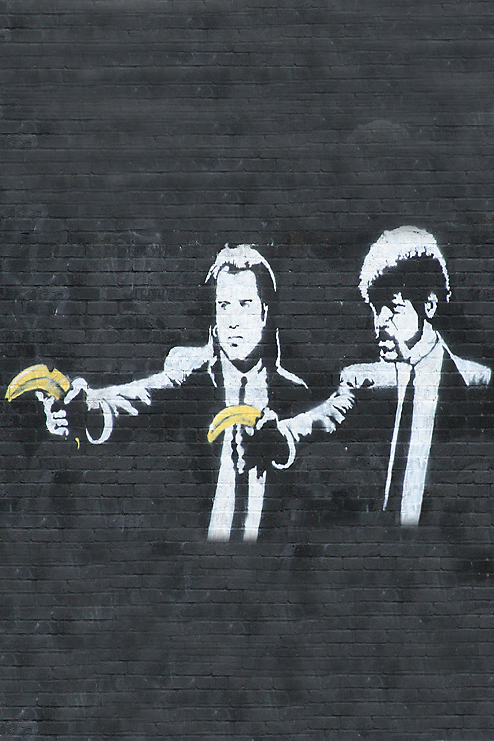 1680x2520 Banksy Pulp Fiction Android Wallpaper. Banksy Pulp Fiction Android Wallpaper