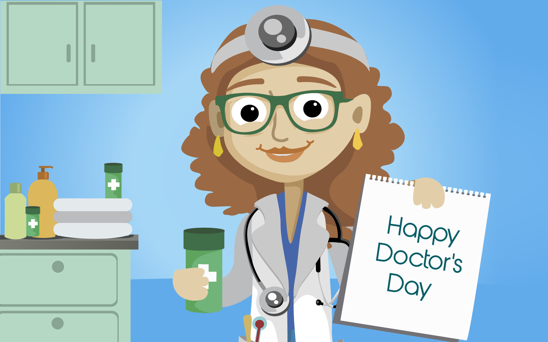 1920x1200 Happy Doctors day wallpaper
