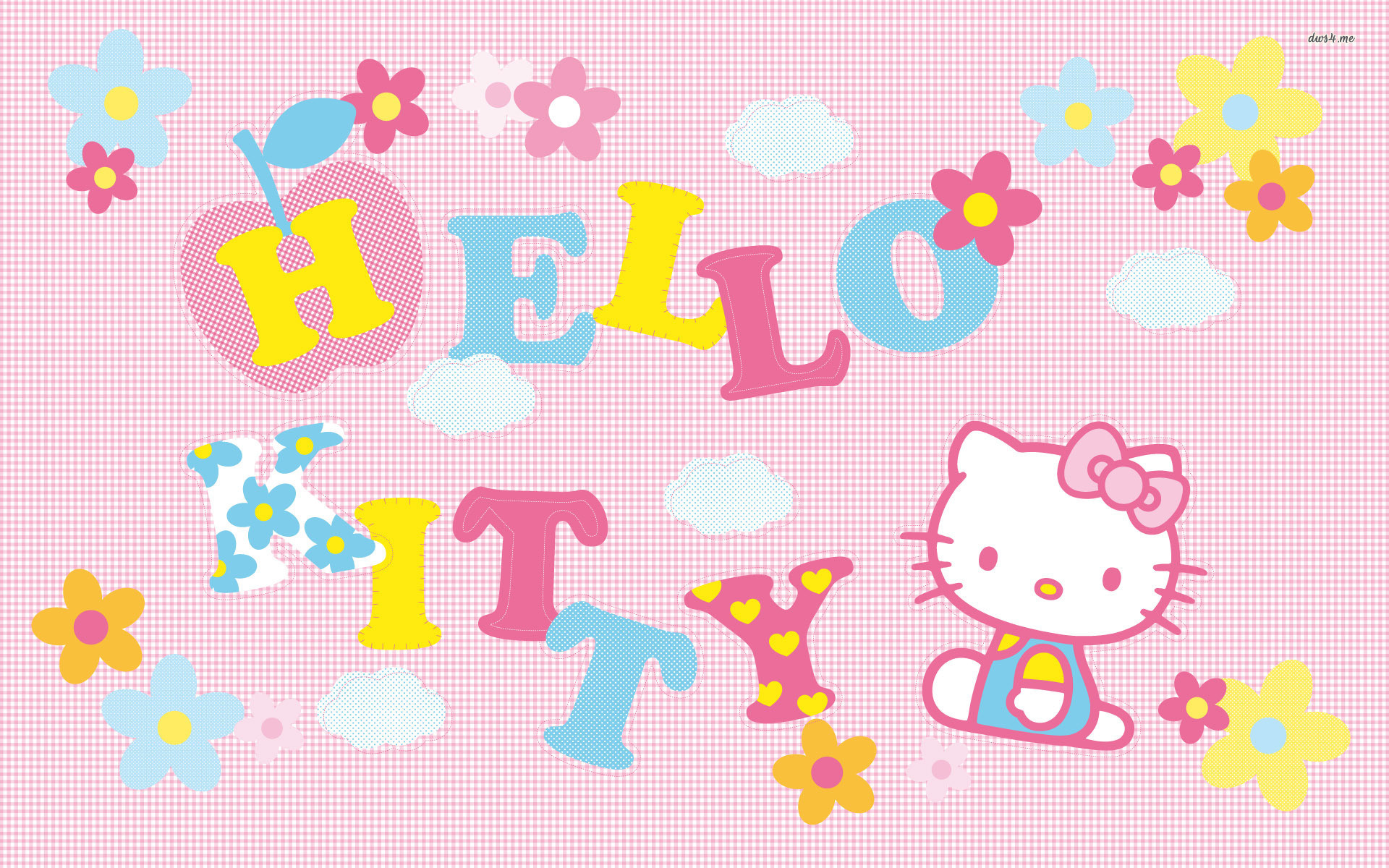 1920x1200 ... Cute pink Hello Kitty wallpaper  ...