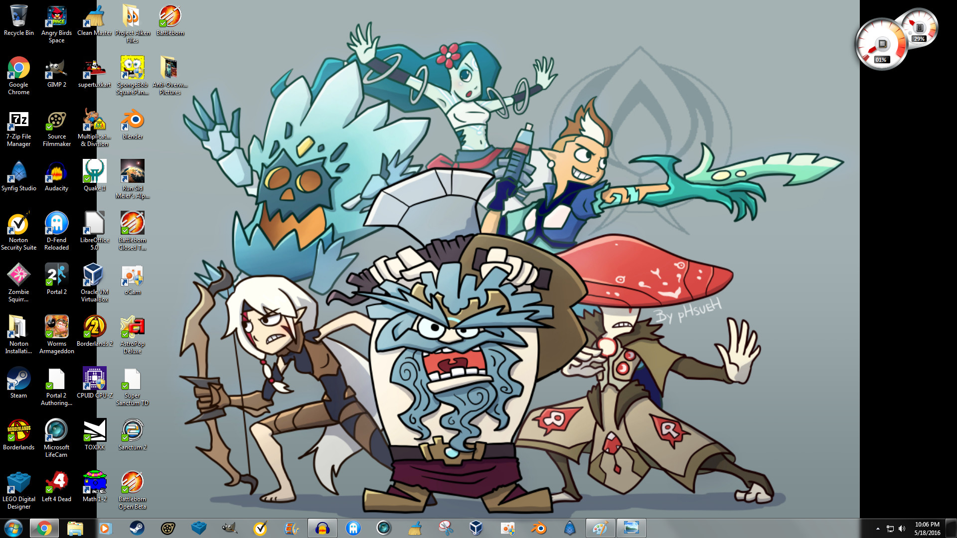 1920x1080 This is my desktop currently. It's a piece of Battleborn fanart that I  found somewhere.